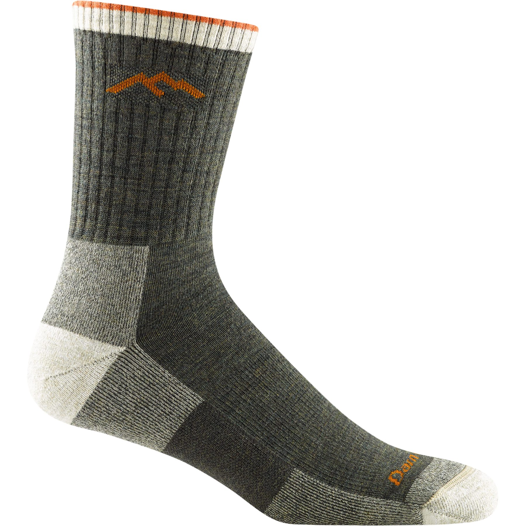Picture of Darn Tough Hiker Micro Crew Midweight Hiking Socks Men - Olive