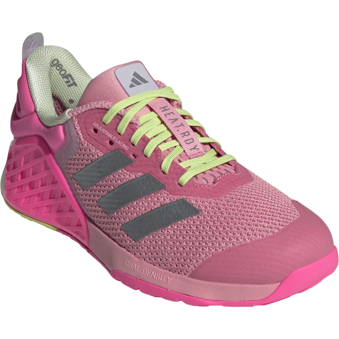 adidas Dropset 3 Trainer Fitness Schuhe Damen semi pink spark iron metal silver dawn JI2075