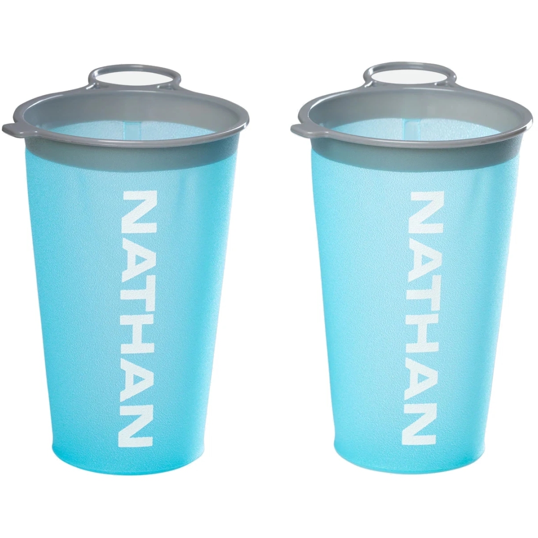 Picture of Nathan Sports Reuseable Race Day Cup ( 2-Pack) - blue me away / white