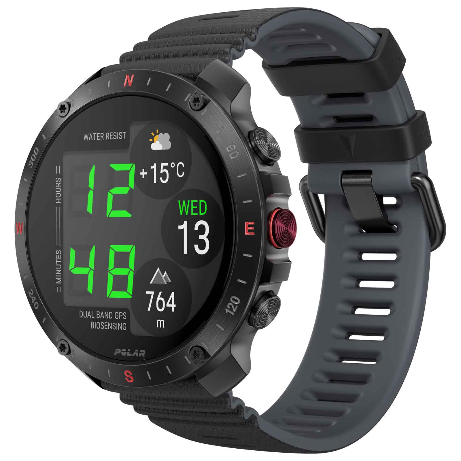 Produktbild von Polar Grit X2 Pro GPS Multisport Uhr - schwarz