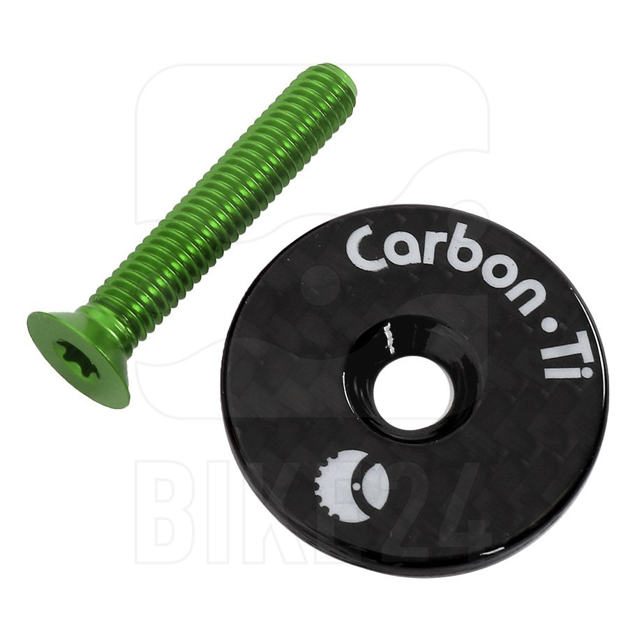 Picture of Carbon-Ti X-Cap 3 Ahead Cap - Carbon - acid green