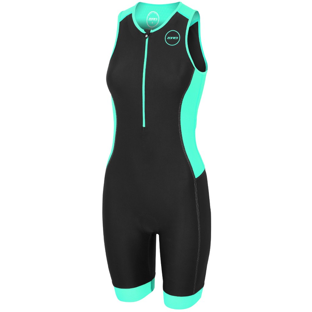 Picture of Zone3 Women&#039;s Aquaflo Plus Trisuit - black/grey/mint