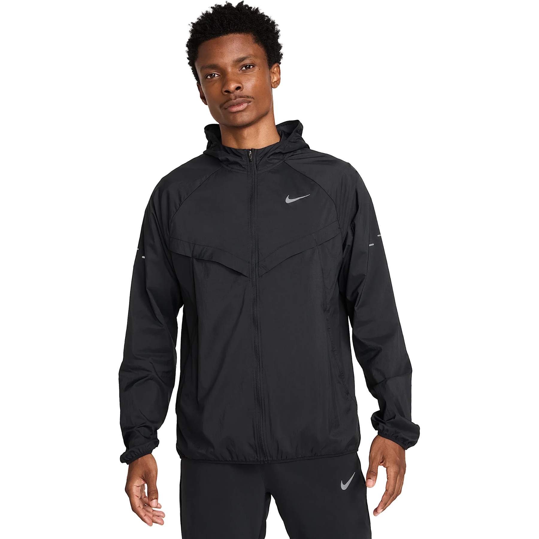 Picture of Nike Stride Repel UV Jacket Men - black/black/reflective silver HV4548-010