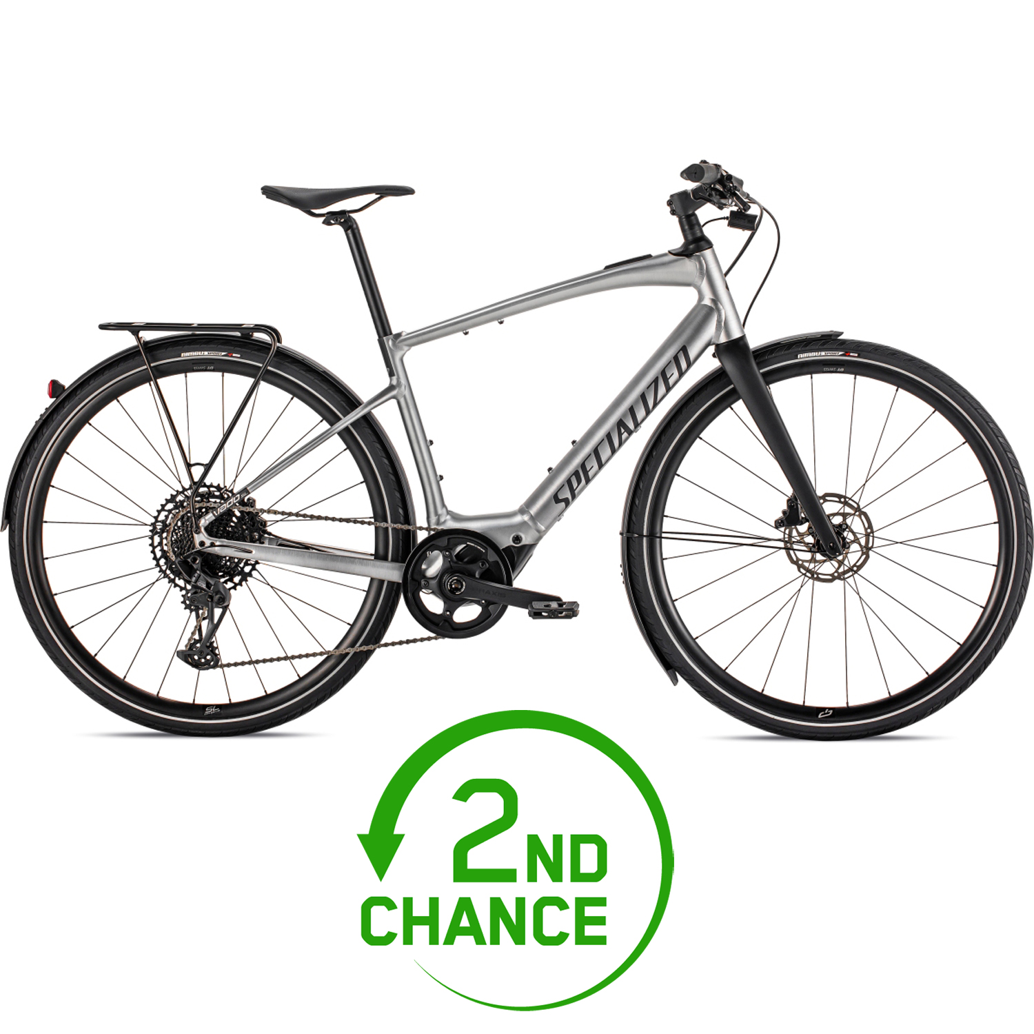 Picture of Specialized TURBO VADO 5.0 SL EQ - SRAM - Men&#039;s City E-Bike - 2023 - brushed / black reflective - 2nd Choice