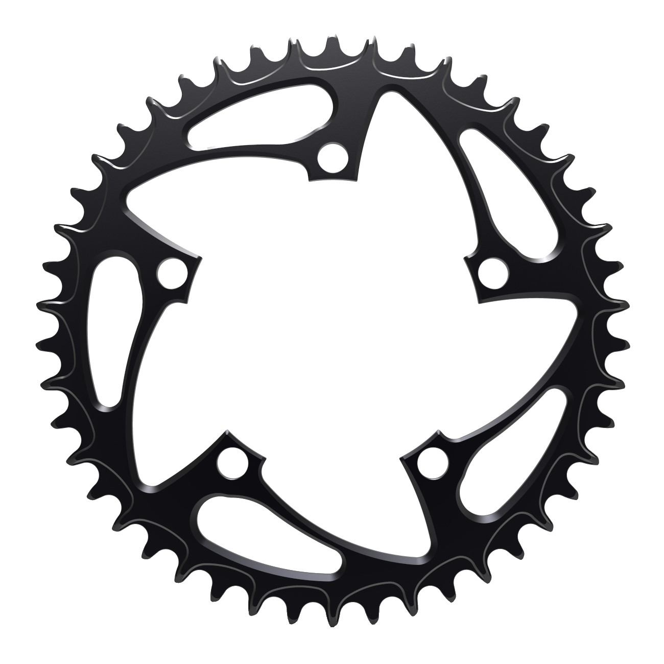 Picture of Alugear Narrow Wide Road Chainring - 110 BCD - 5-Bolt