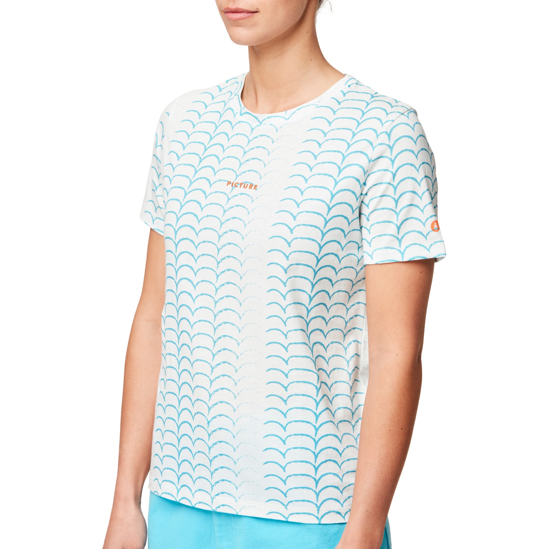 Foto de Picture Camiseta Mujer - Aulden - Water Stripes Print