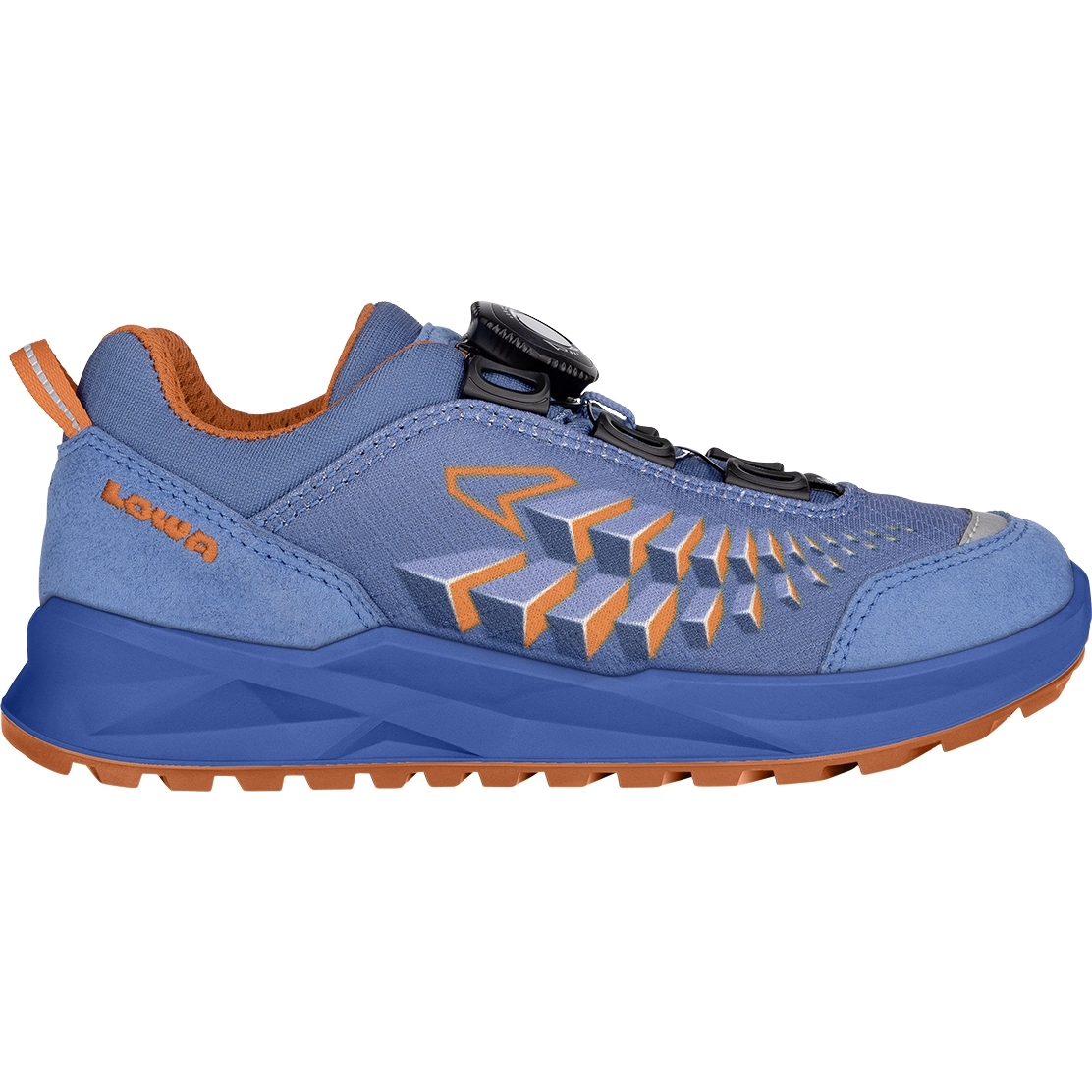 Produktbild von LOWA Ferrox GTX Lo Junior Schuhe Kinder - blau/orange (Größe 28-35)