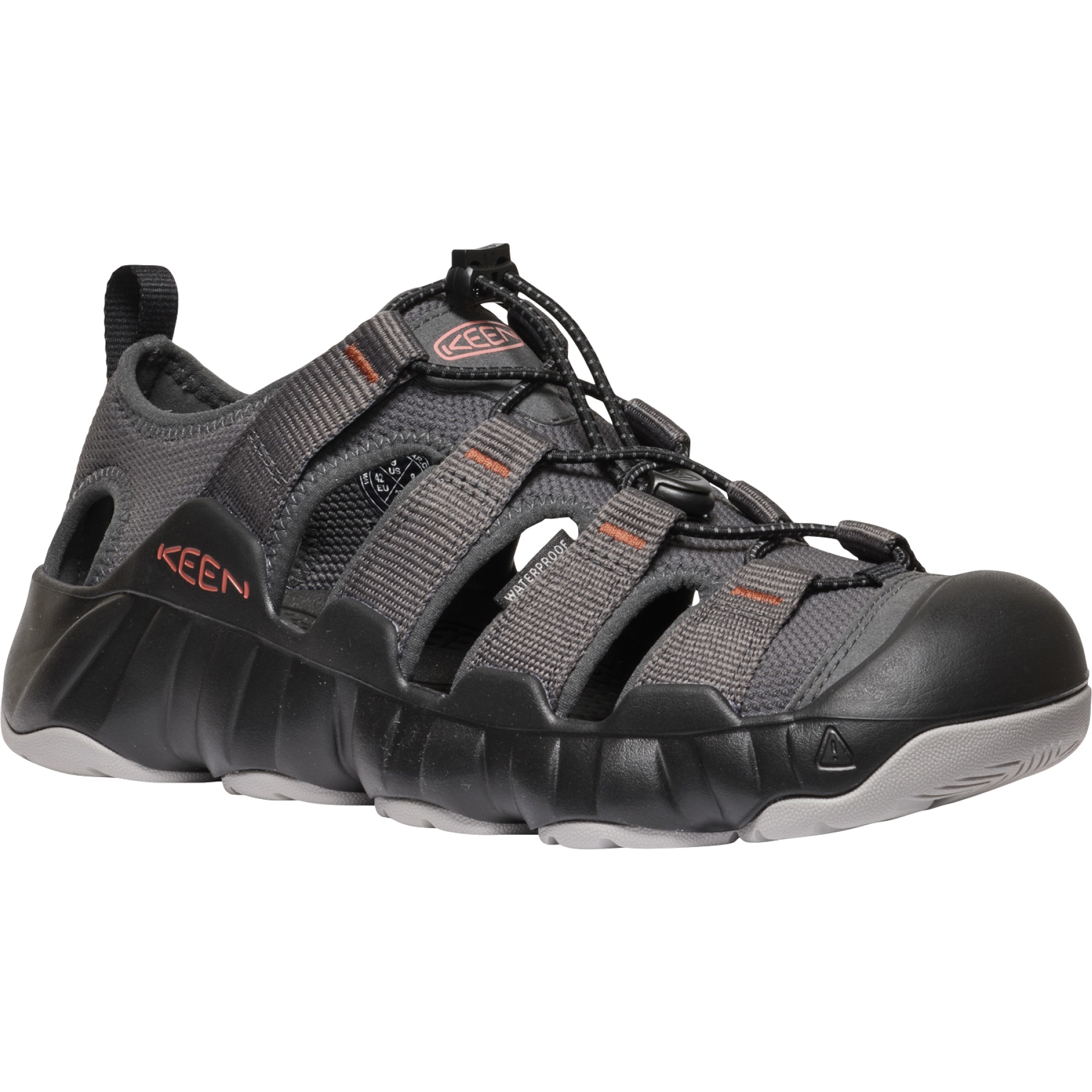 KEEN Hyperport H2 Sandals Men - Steel Grey/Burnt Brick | BIKE24