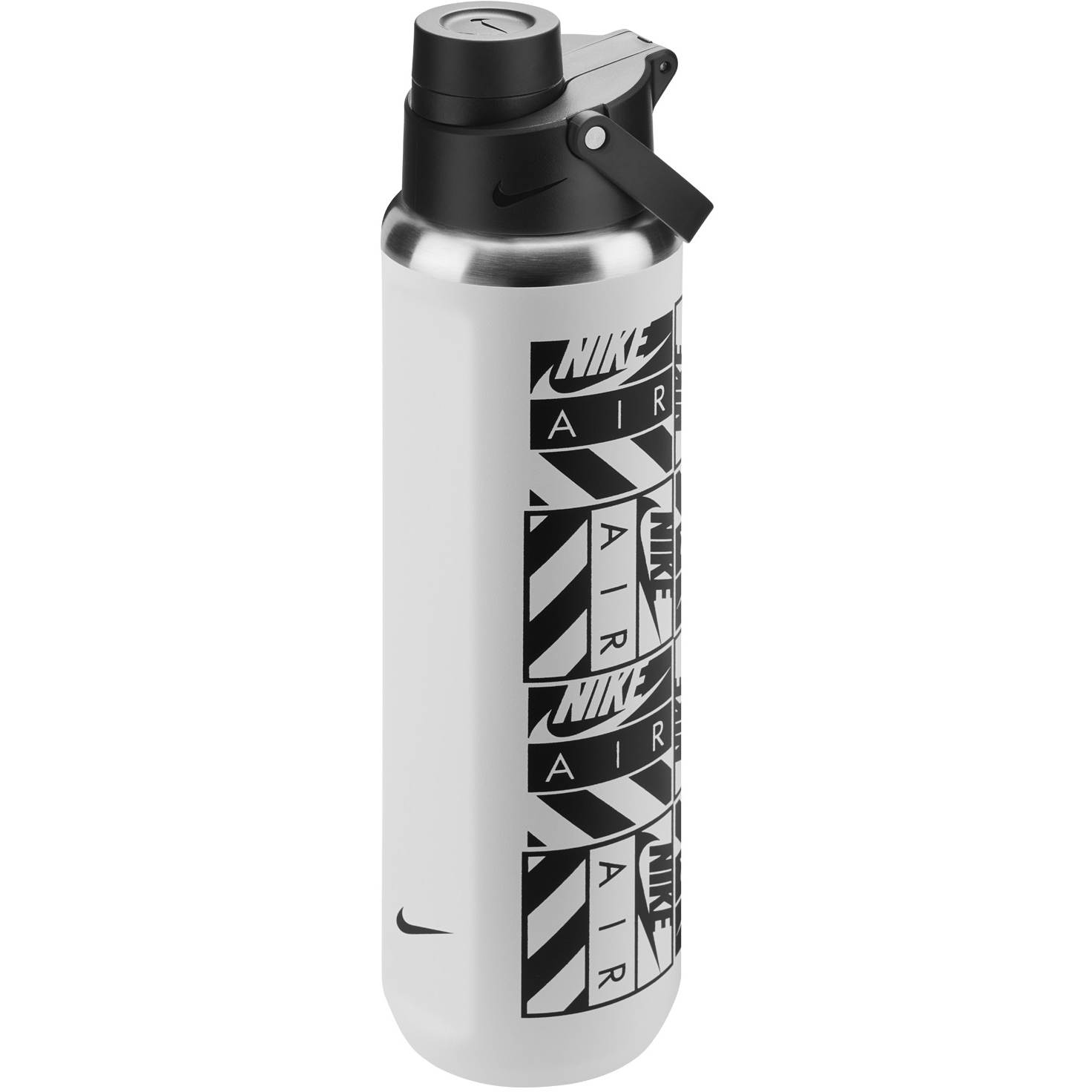 Bild von Nike Edelstahl Recharge Chug Trinkflasche 24oz/709ml - weiß/schwarz/schwarz/schwarz 193