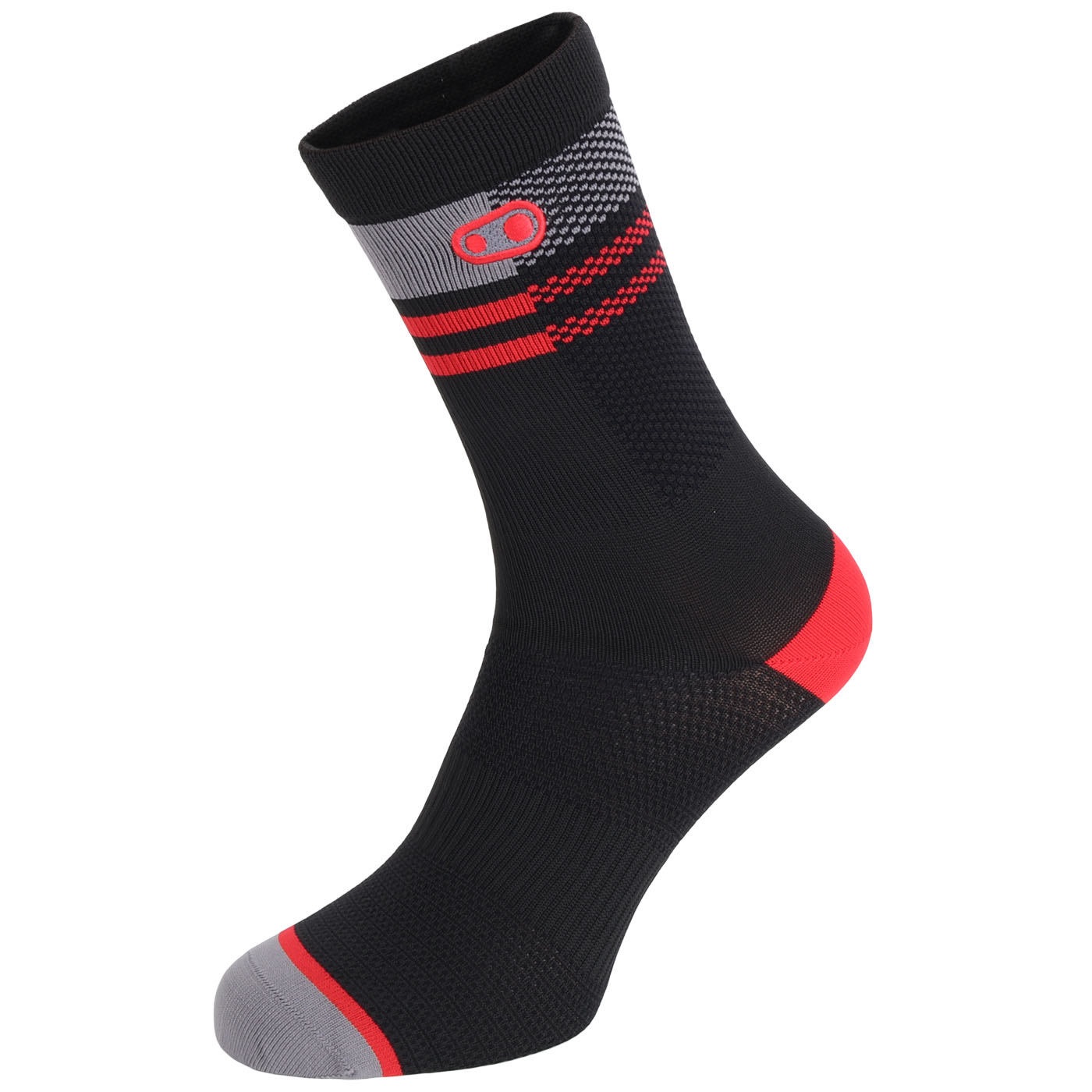 Produktbild von Crankbrothers Icon MTB Socken - schwarz/rot/grau