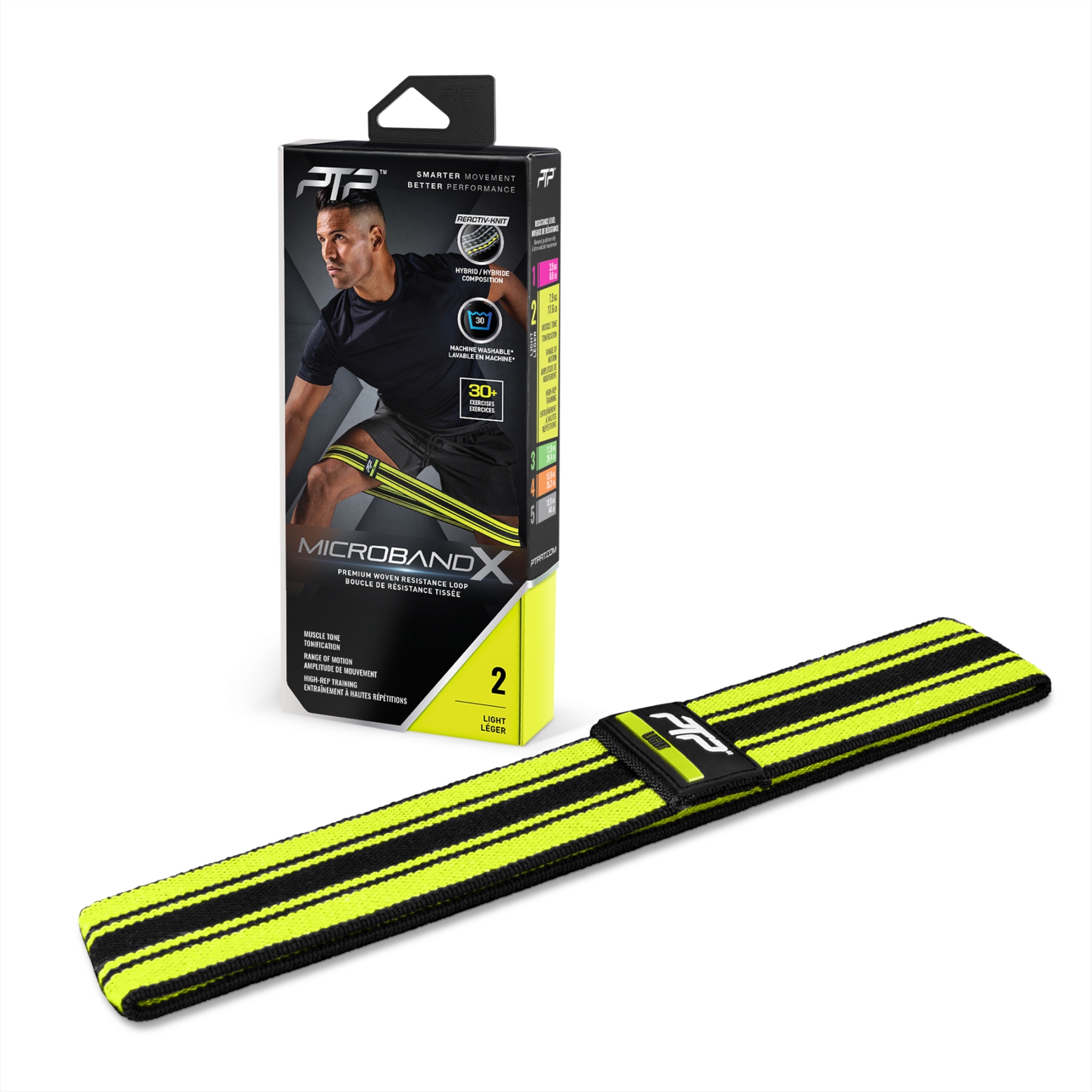 Picture of PTP Microband X 2.0 Resistance Band - 2 - lime / light