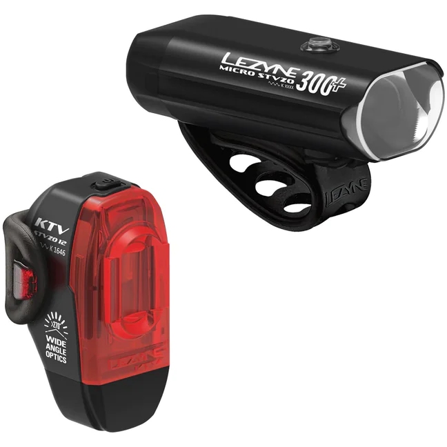 Picture of Lezyne Micro 300+ / KTV Drive Light Set - German StVZO approved - black