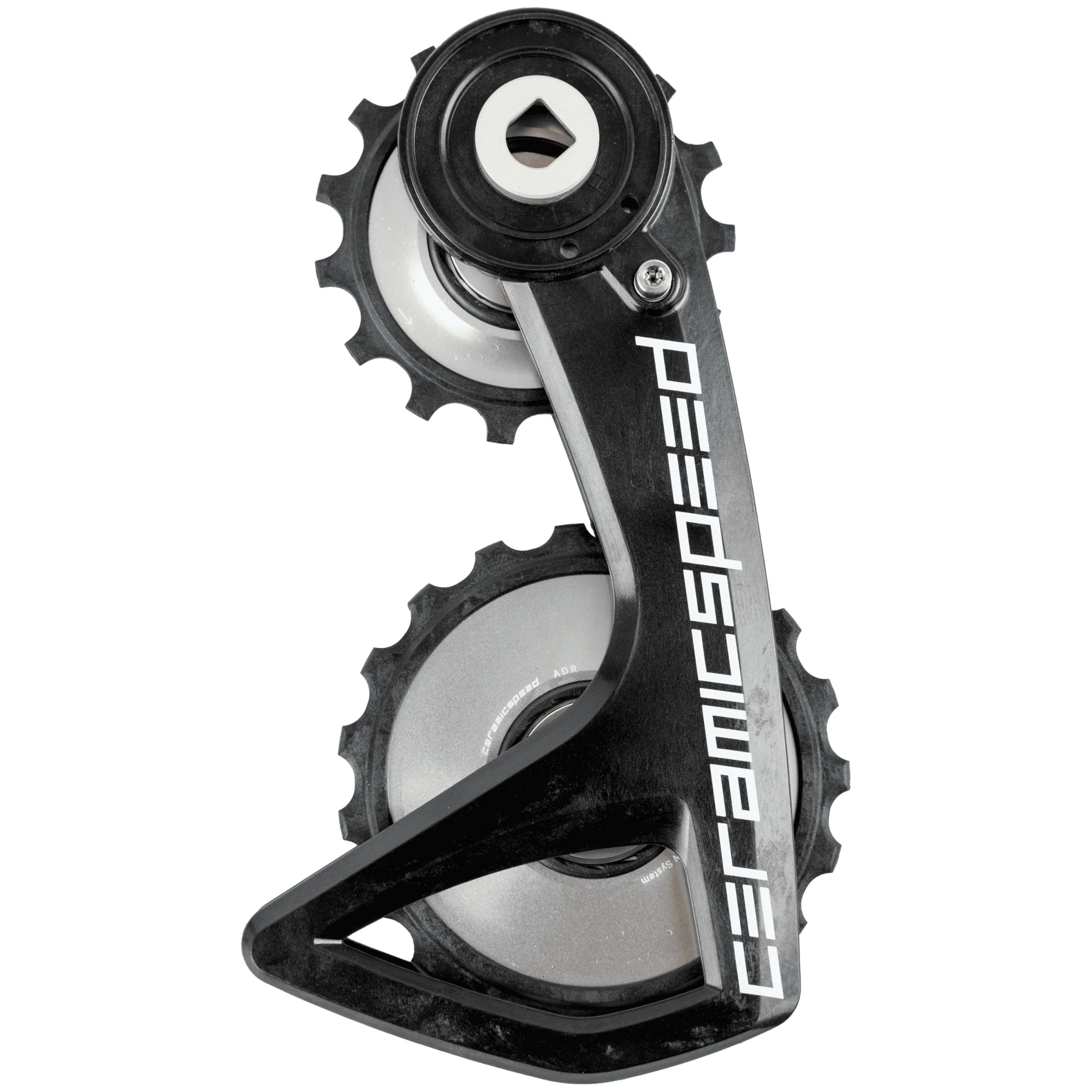 Productfoto van CeramicSpeed OSPW RS Derailleurwieltjesysteem - Alpha Disc | voor SRAM RED/Force AXS - zilver | Team Edition