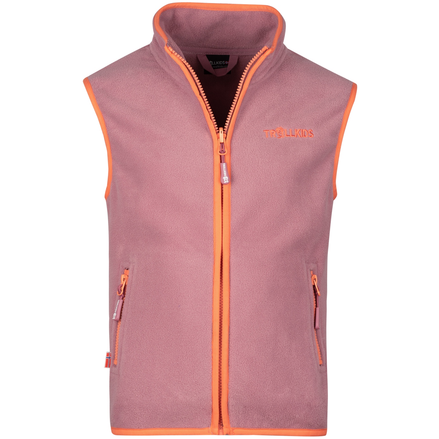 Picture of Trollkids Arendal Vest Kids - Orchid/Peach
