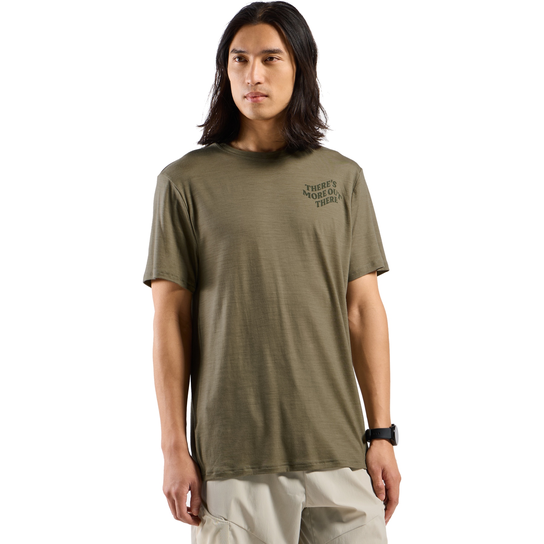 Photo produit de Odlo T-Shirt Homme - Ascent Merino 160 TMOT - vetiver