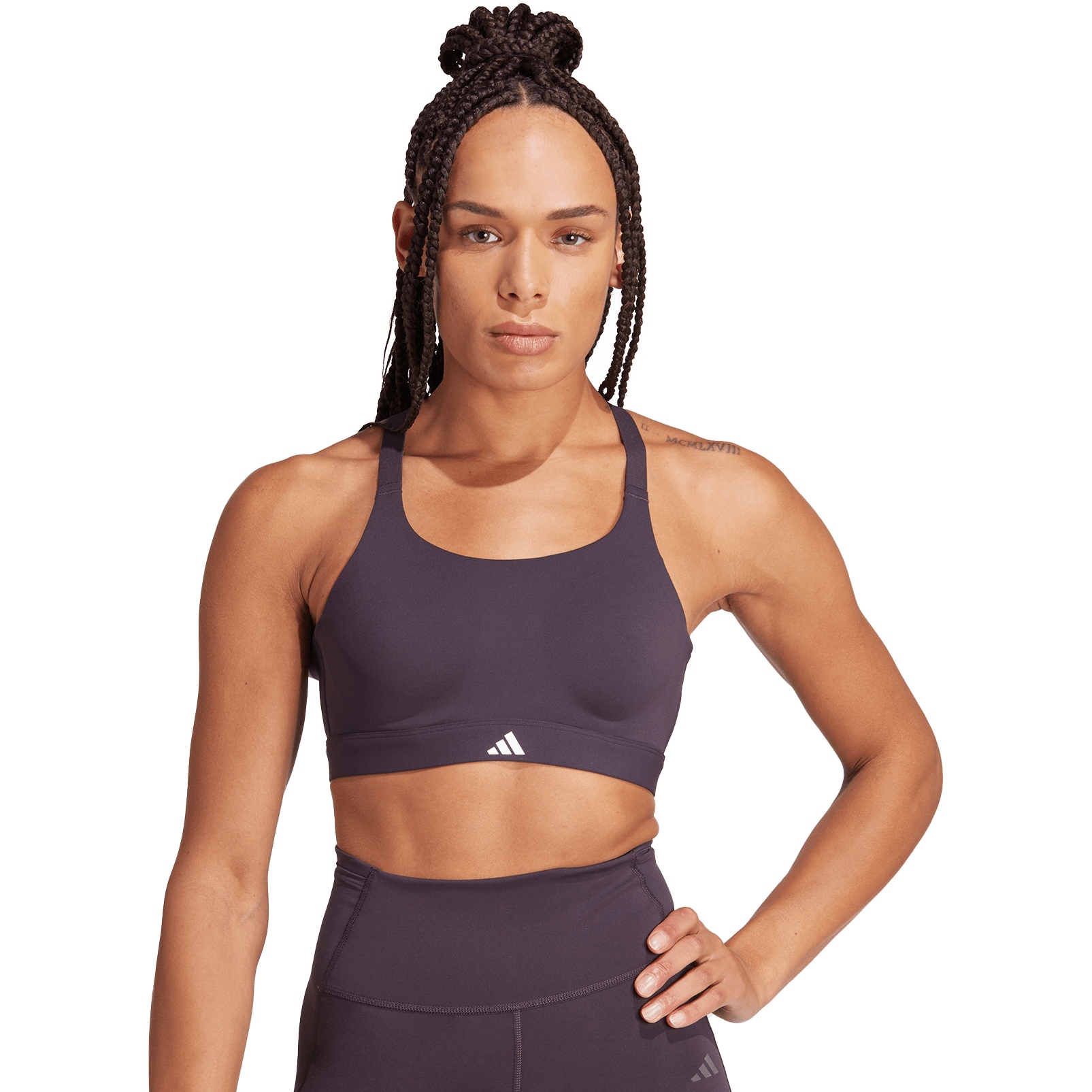 adidas TLRD Impact Luxe Training High Support Sports Bra Women - Cup size  C-D - aurora black IT6660