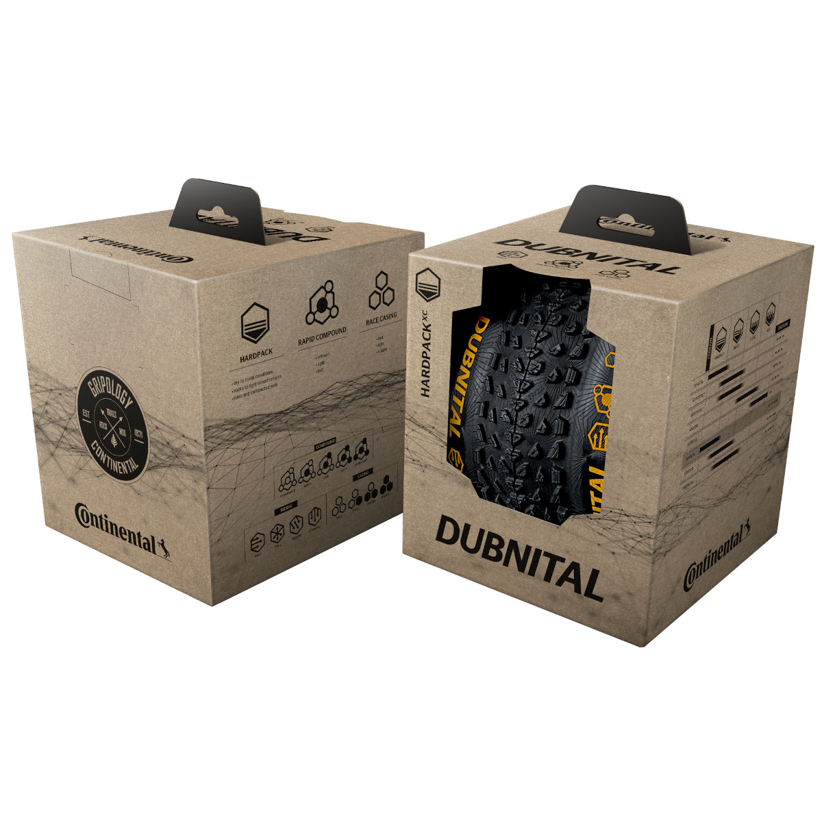 Continental ERuban Plus 20’’ x 2.4 2本セット Continental Dubnital - Trail Rapid - Folding Tire - 29x2.40