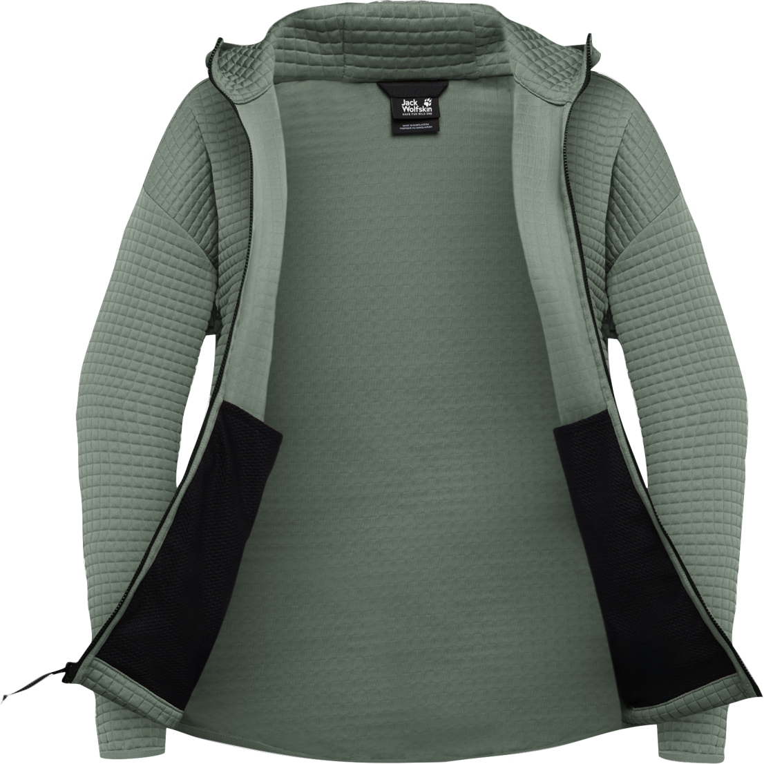Jack Wolfskin Mogari Full Zip Hooded Jacket Women - green zinnia