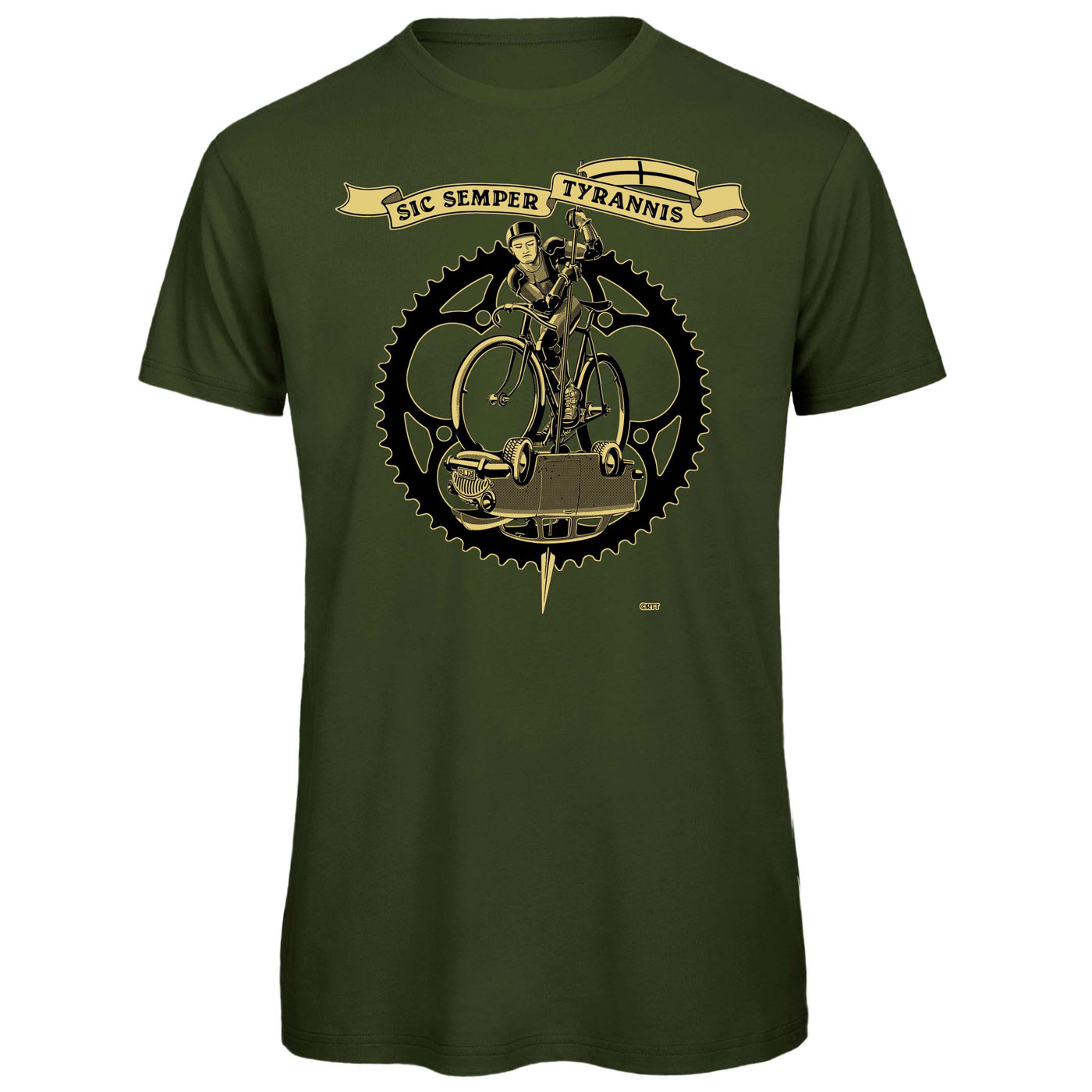 Produktbild von RTTshirts Fahrrad T-Shirt St. George - khaki
