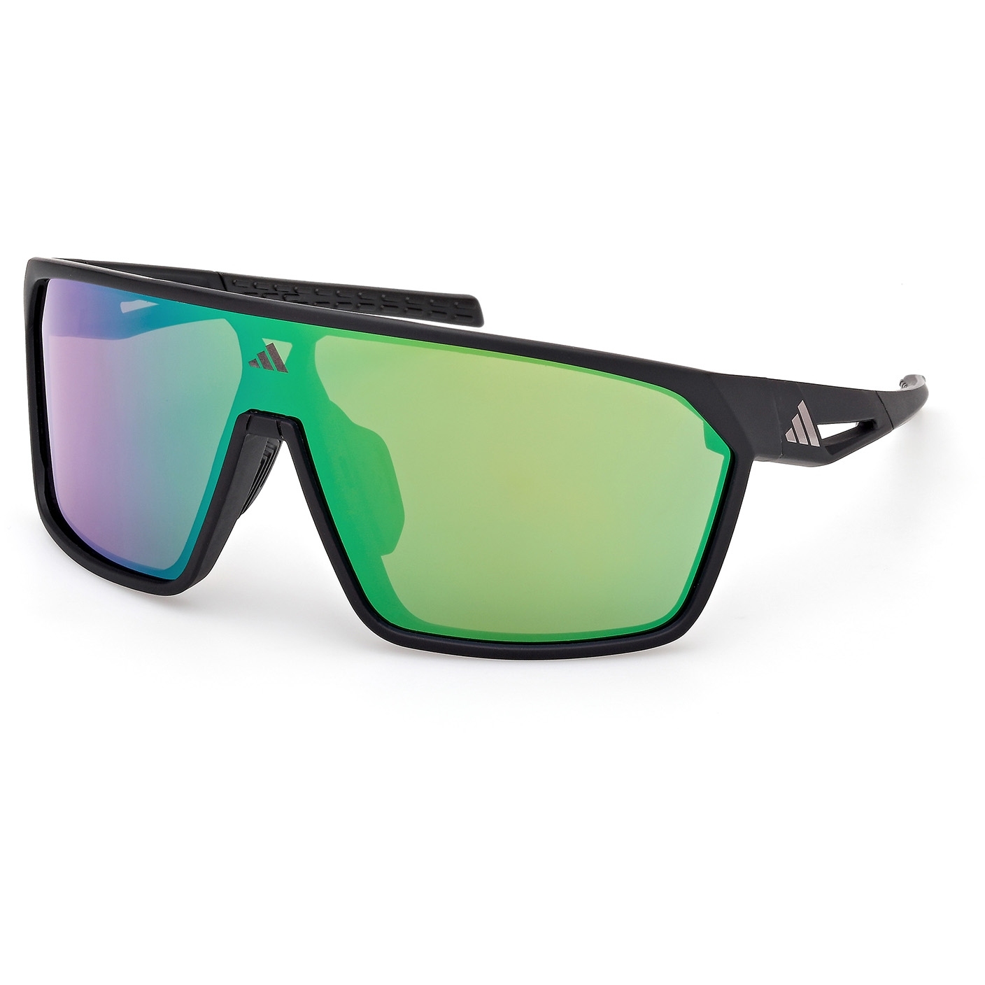Picture of adidas SP0108 Glasses - Matte Black / Contrast Mirror Green
