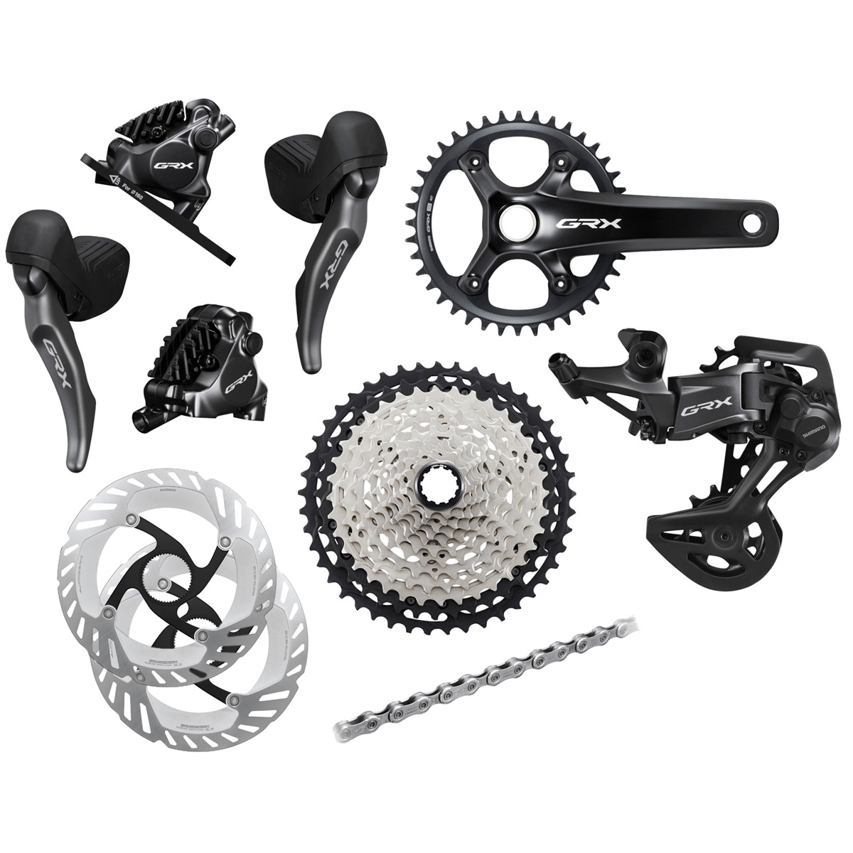 Picture of Shimano GRX RX820 Groupset - 1x12-speed - Special Offer - 172.5 mm