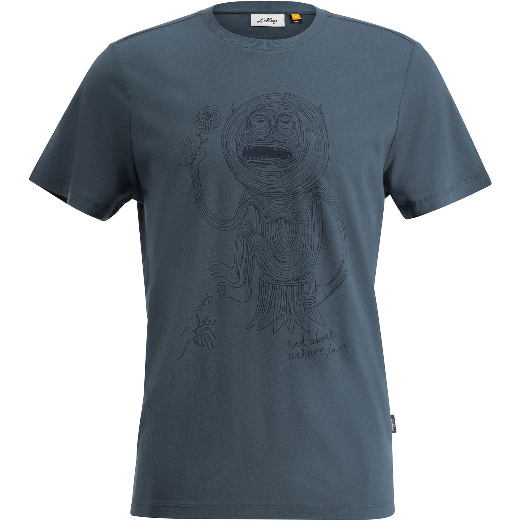 Produktbild von Lundhags Järpen Printed T-Shirt Herren - Denim Blue 76400