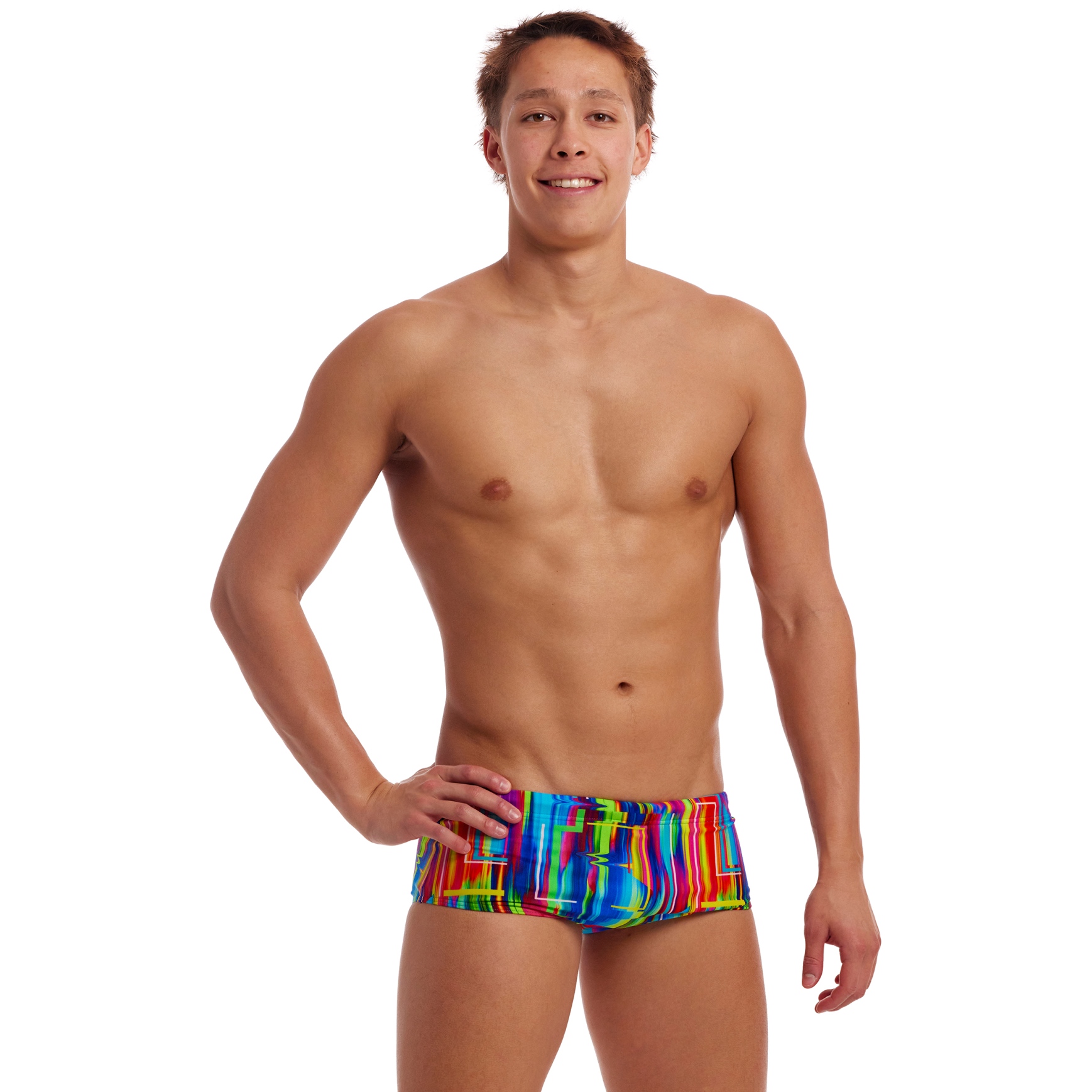 【HI FI FNK】Deep Dyeing Bermuda Funky Trunks Sidewinder Eco Trunks Men - The Glitch | BIKE24