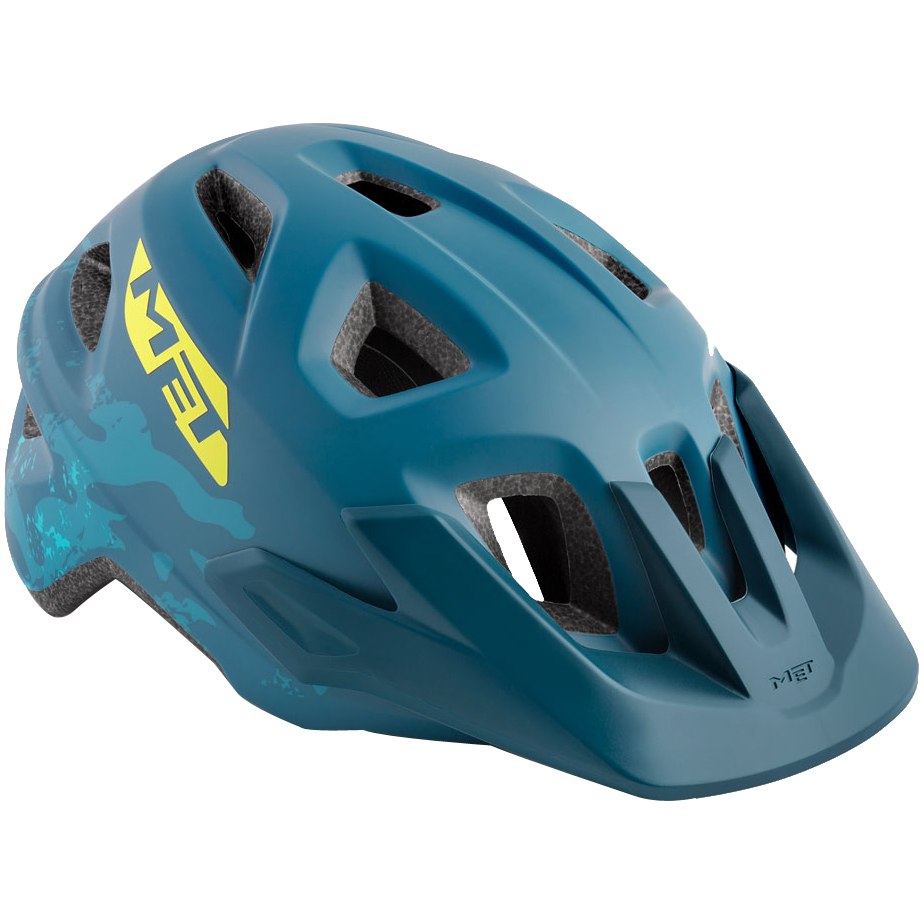 Picture of MET Eldar Youth Helmet - Petrol Blue Camo