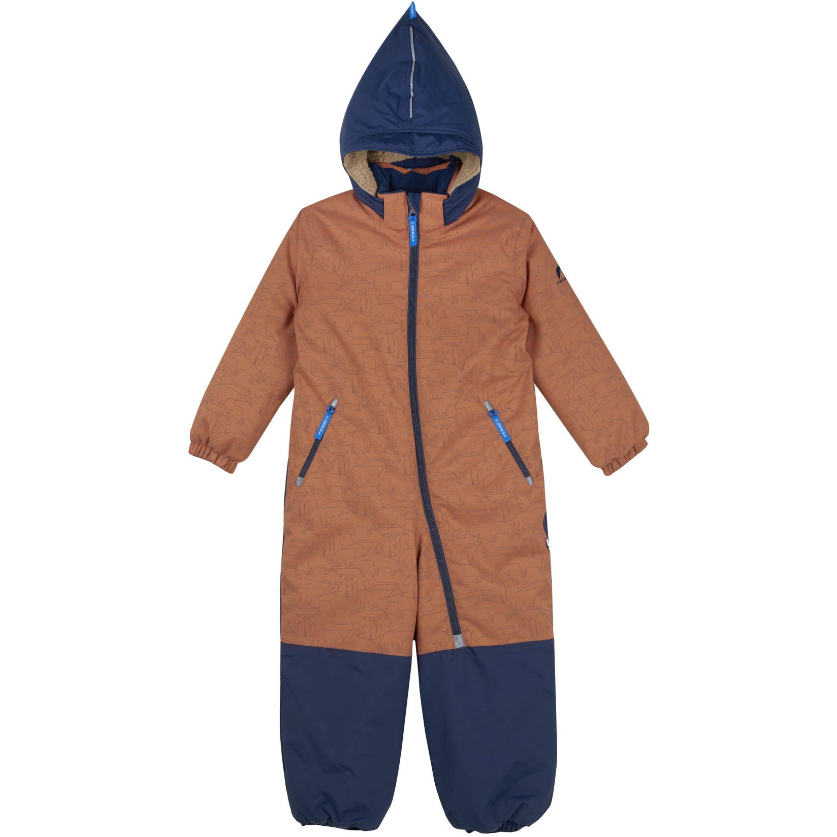Picture of Finkid TURVA ICE Winter Overall Kids - almond/navy