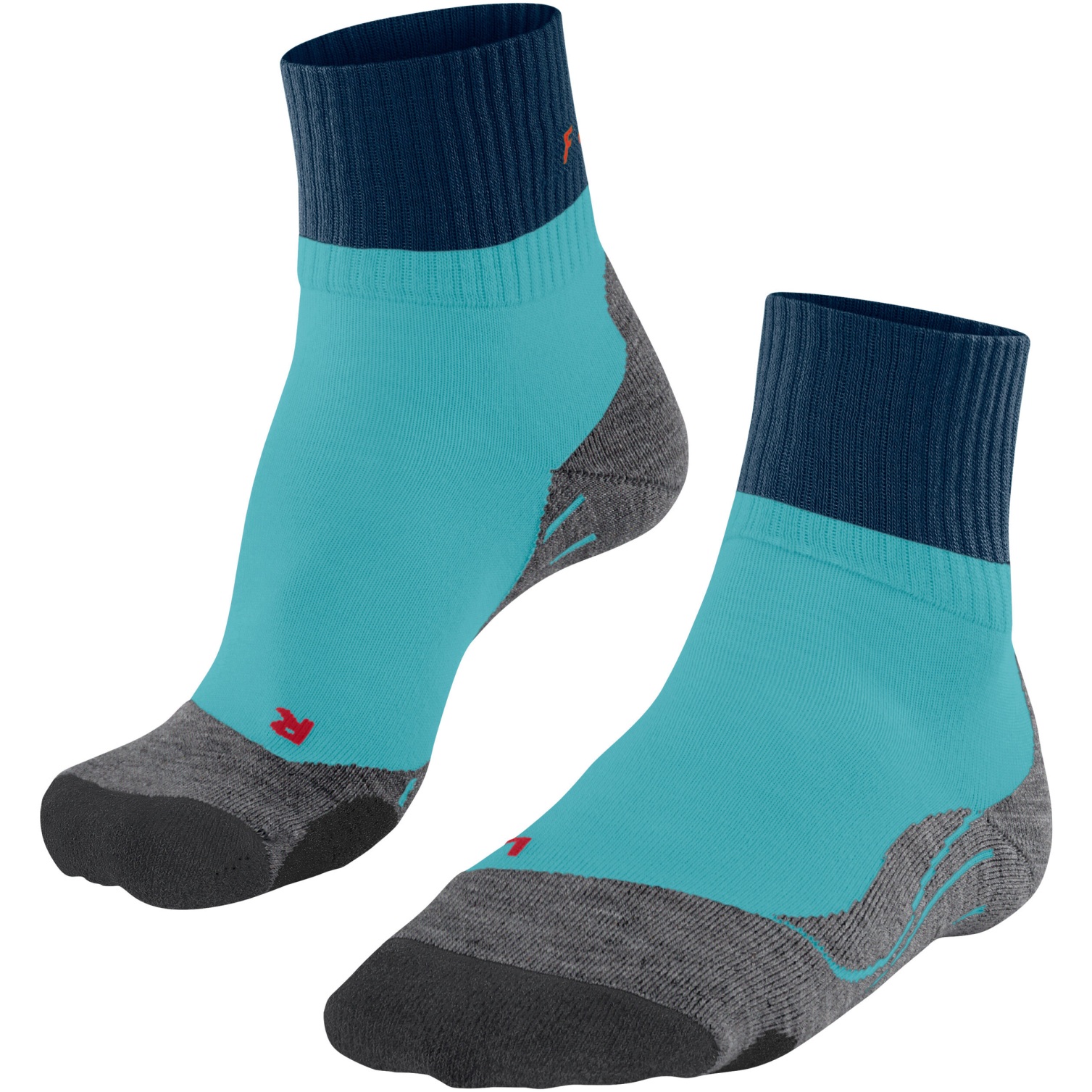 Мужские короткие треккинговые носки Falke TK2 Explore - бирюзовый 6206