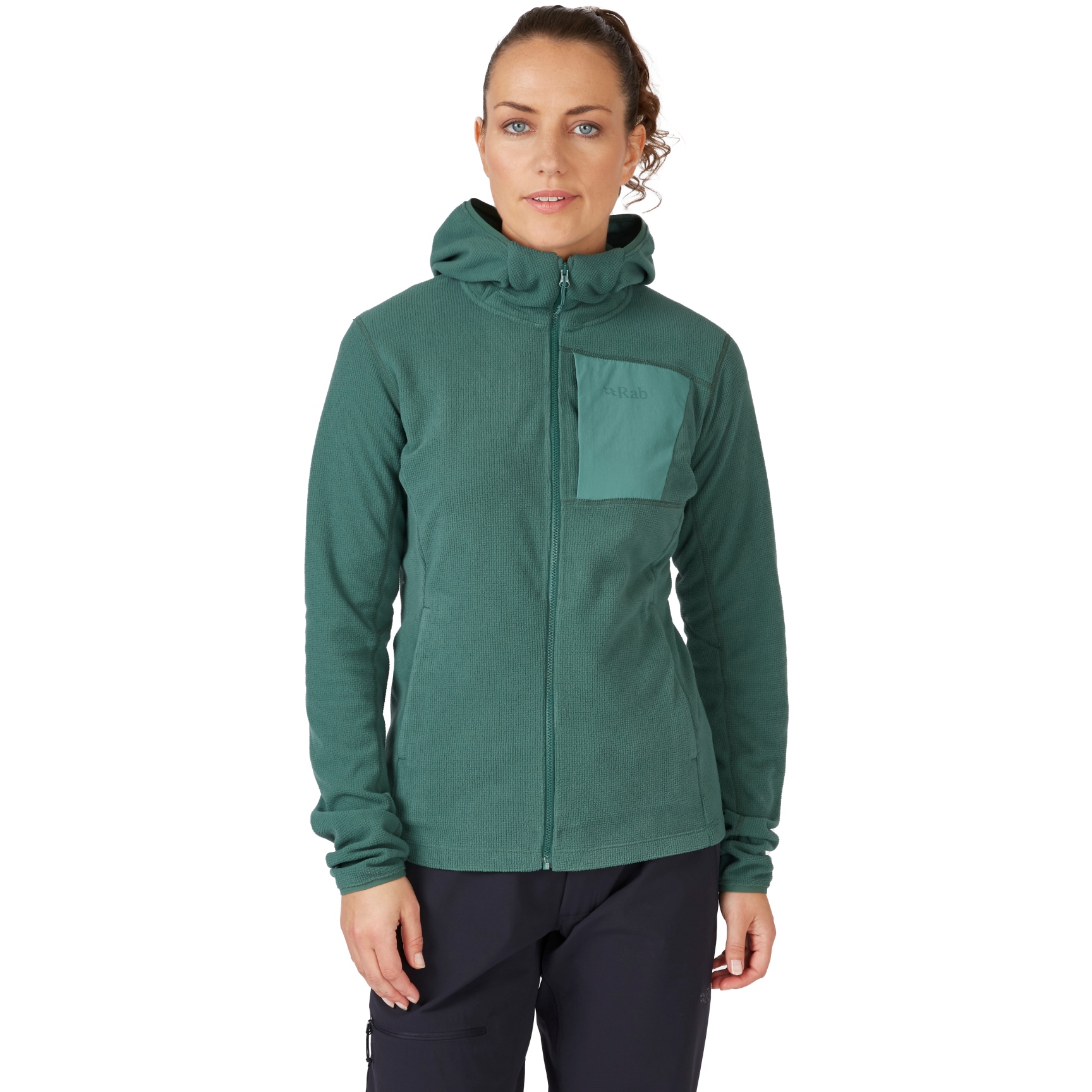 Rab Tecton Hoody Jacket Women - green slate | BIKE24