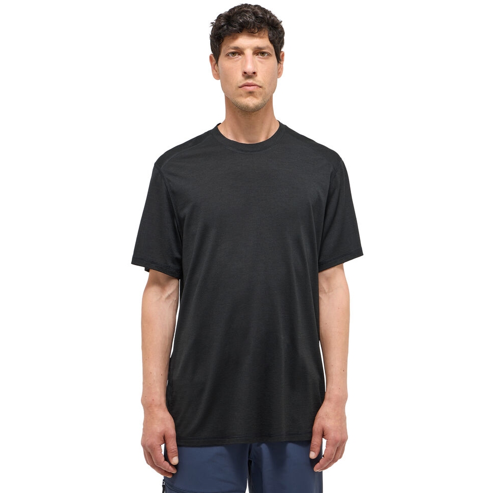 Produktbild von Haglöfs Kaise Wool Kurzarmshirt Herren - true black 2C5
