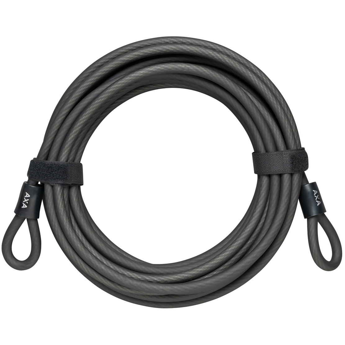 Foto de AXA Cable con Trabillas - Double Loop 10m - negro