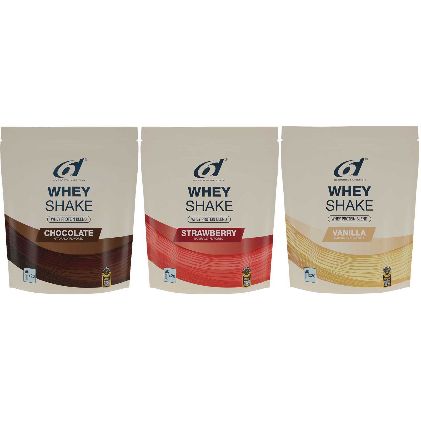 Bild von 6d Sports Nutrition Whey Shake - Eiweiß-Getränkepulver - 500g
