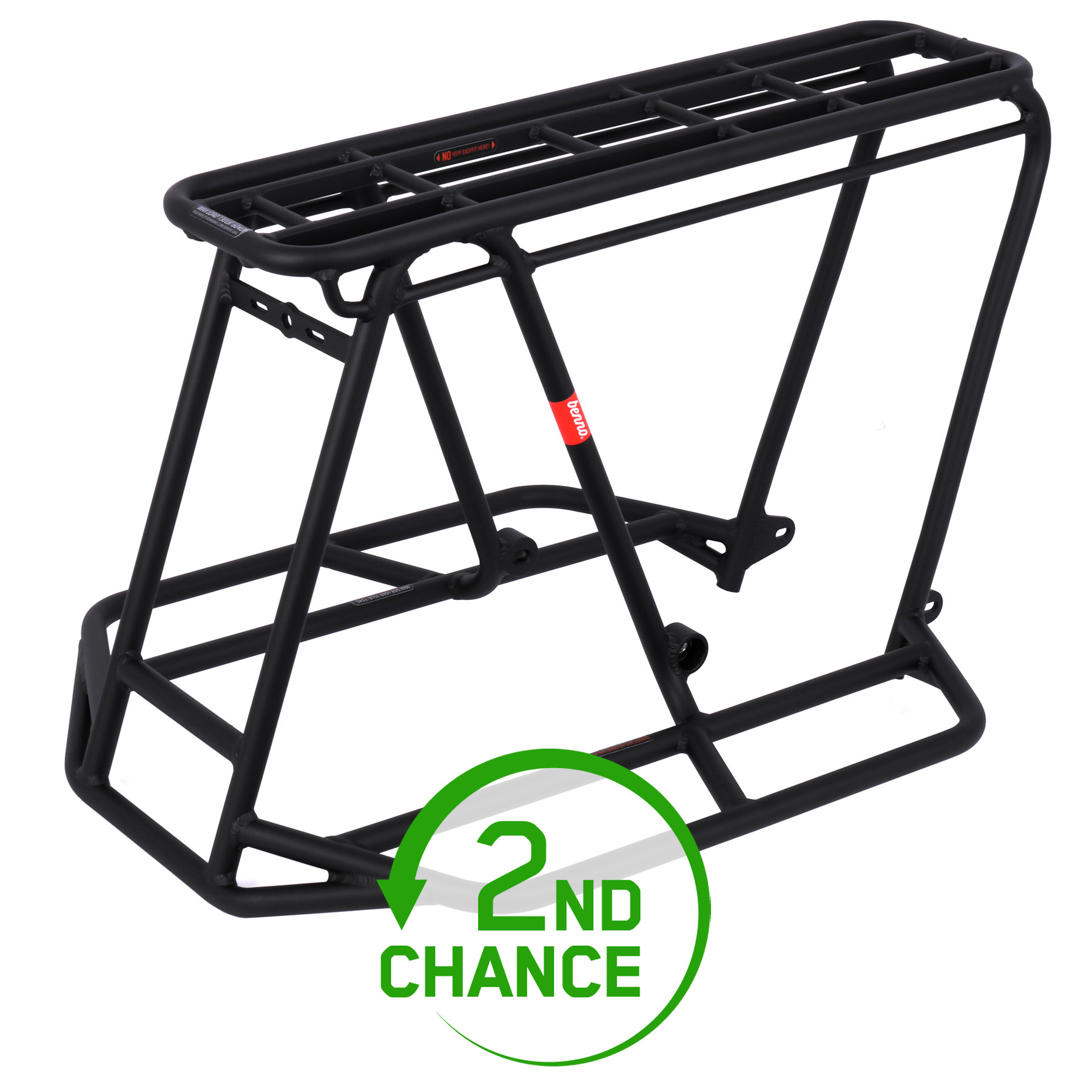 Productfoto van Benno Bikes Utility Rear Rack #3 PLUS with Sideloaders for EVO5 - zwart - B-Keus