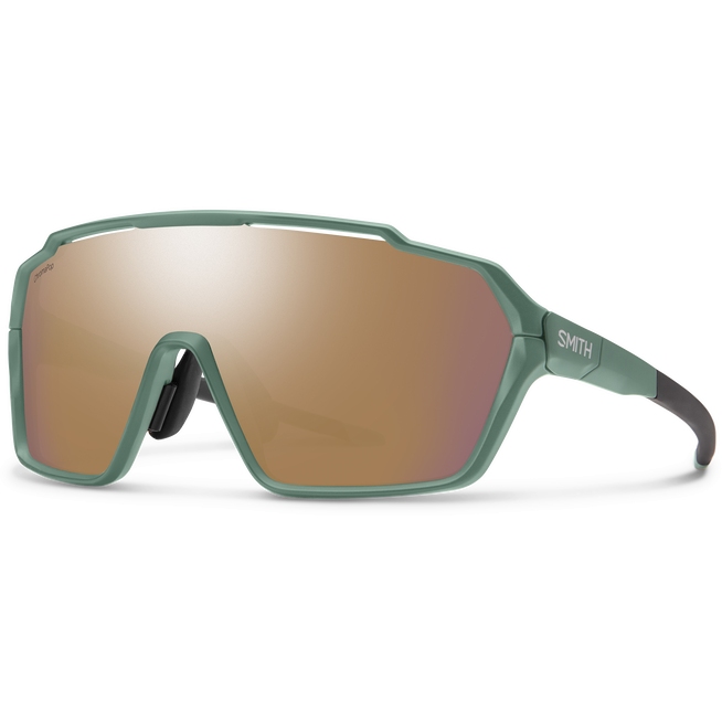 Image of Smith Shift MAG Glasses - Alpine Green / ChromaPop Rose Gold Mirror + Clear
