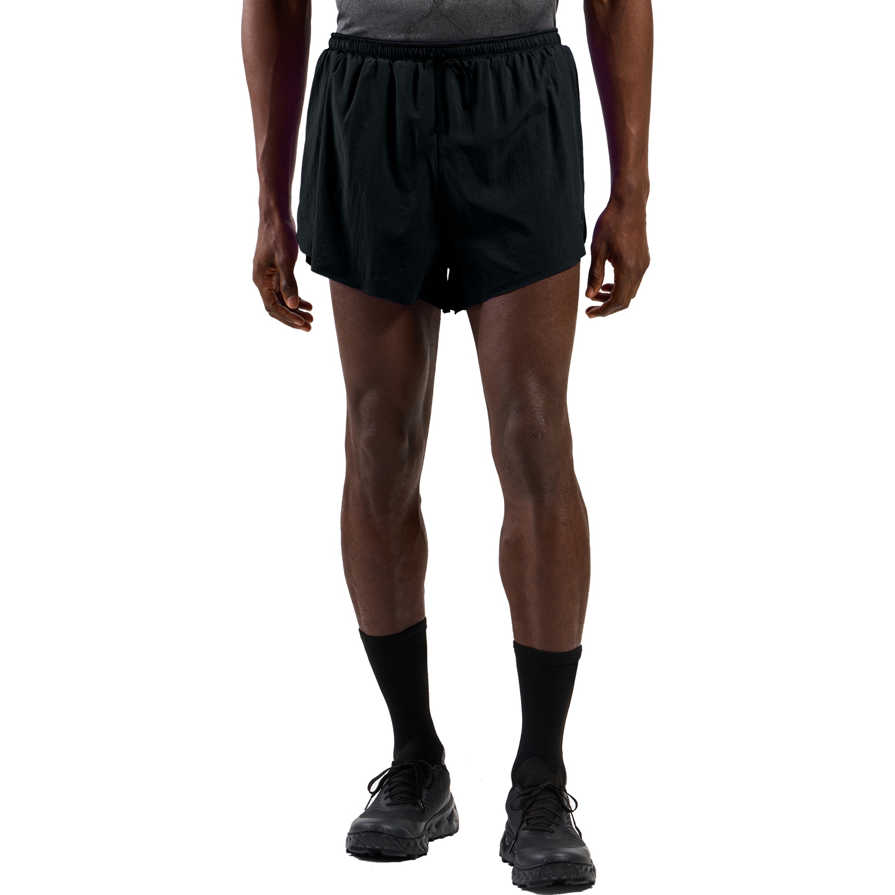 Foto van Odlo Zeroweight 3 Inch Hardloopshort met Split 2.0 Heren - zwart