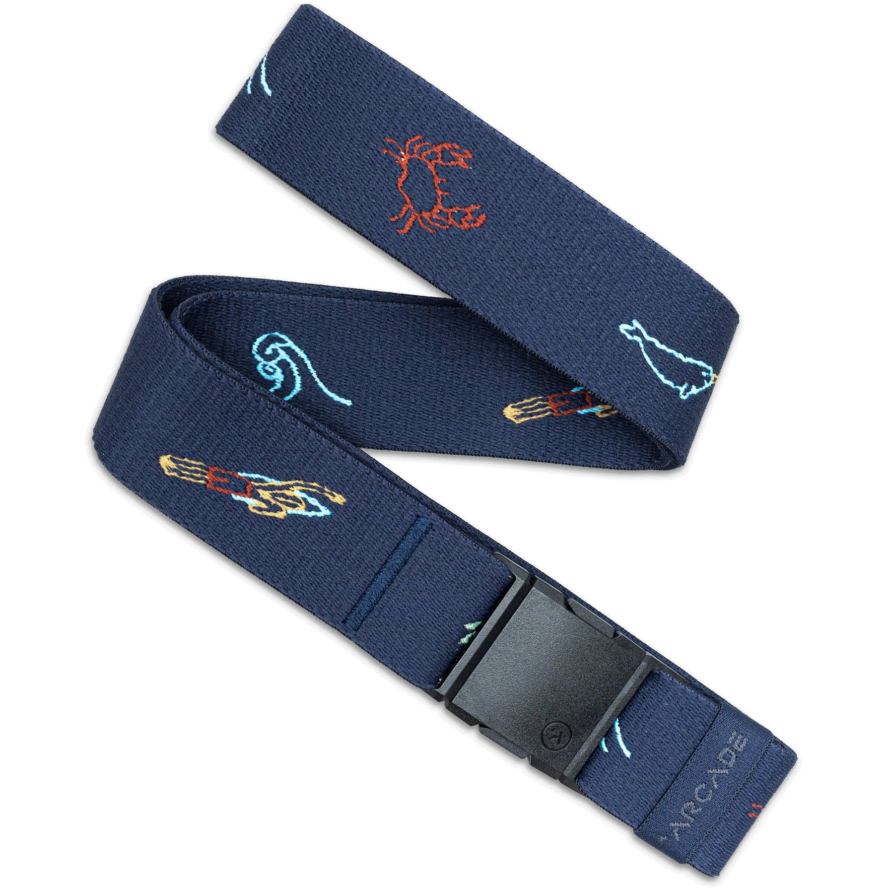 Picture of Arcade Save the Waves Stretch Belt - navy