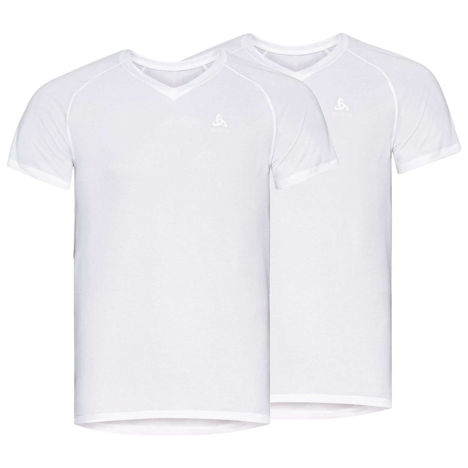 Image of Odlo Active Everyday V-Neck Base Layer T-Shirt Men - 2-Pack - white