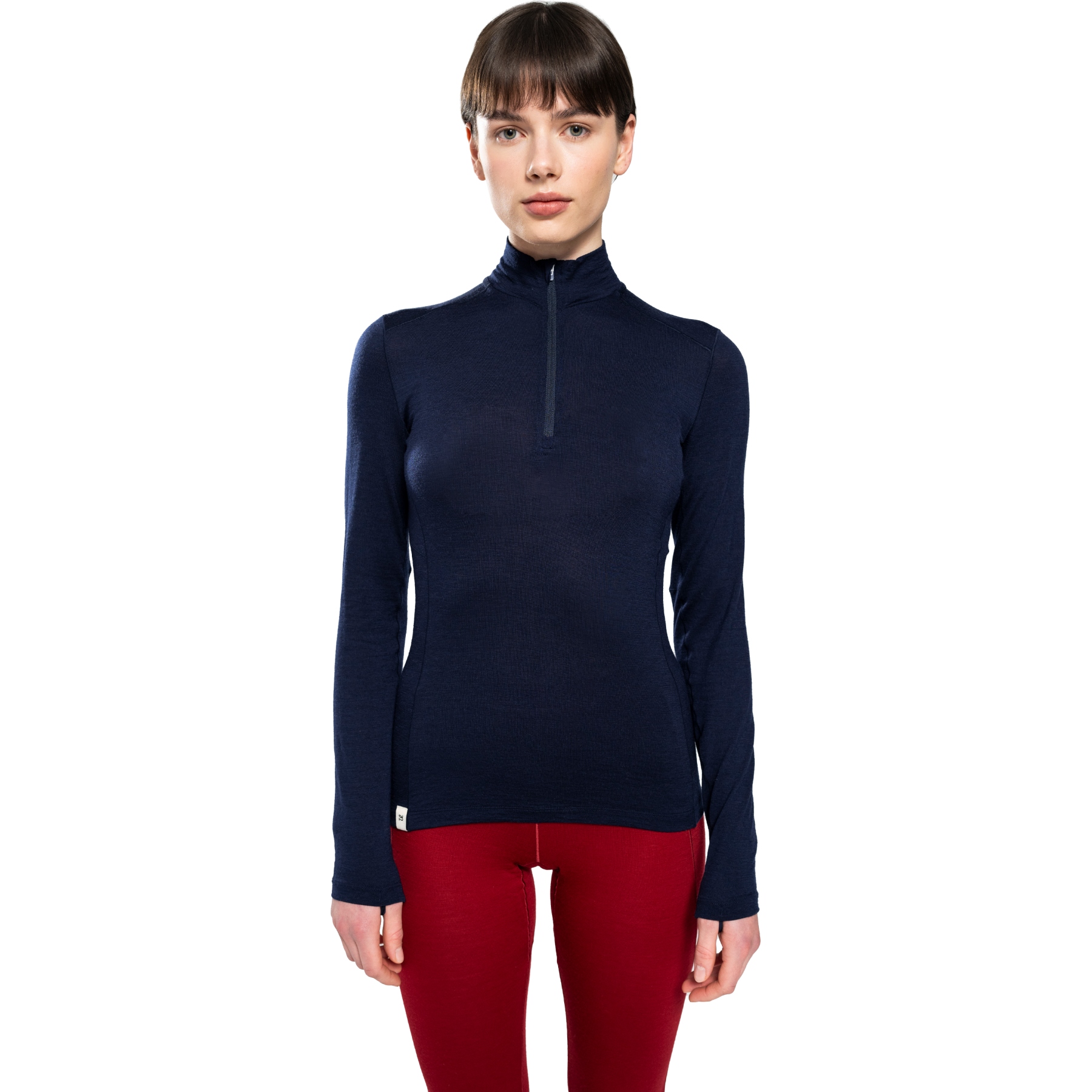 Bild von Ulvang Hero Half Zip Langarm-Unterhemd Damen - Navy Blue