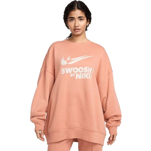 Produktbild von Nike Sportswear Extragroßes Fleece-Sweatshirt für Damen - terra blush/lite orewood brown FZ4631-212