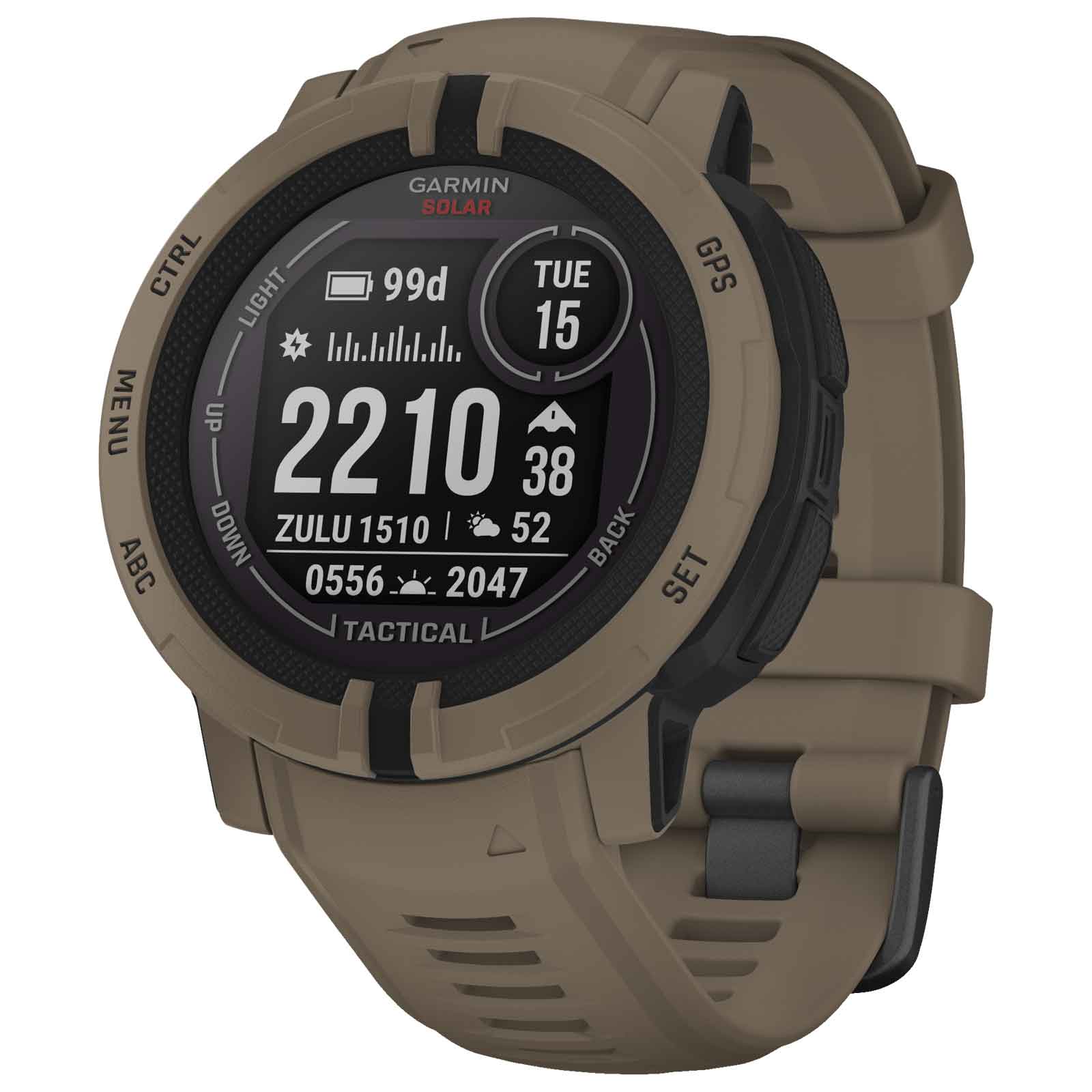 Produktbild von Garmin Instinct 2 Solar GPS Smartwatch Tactical Edition - hellbraun