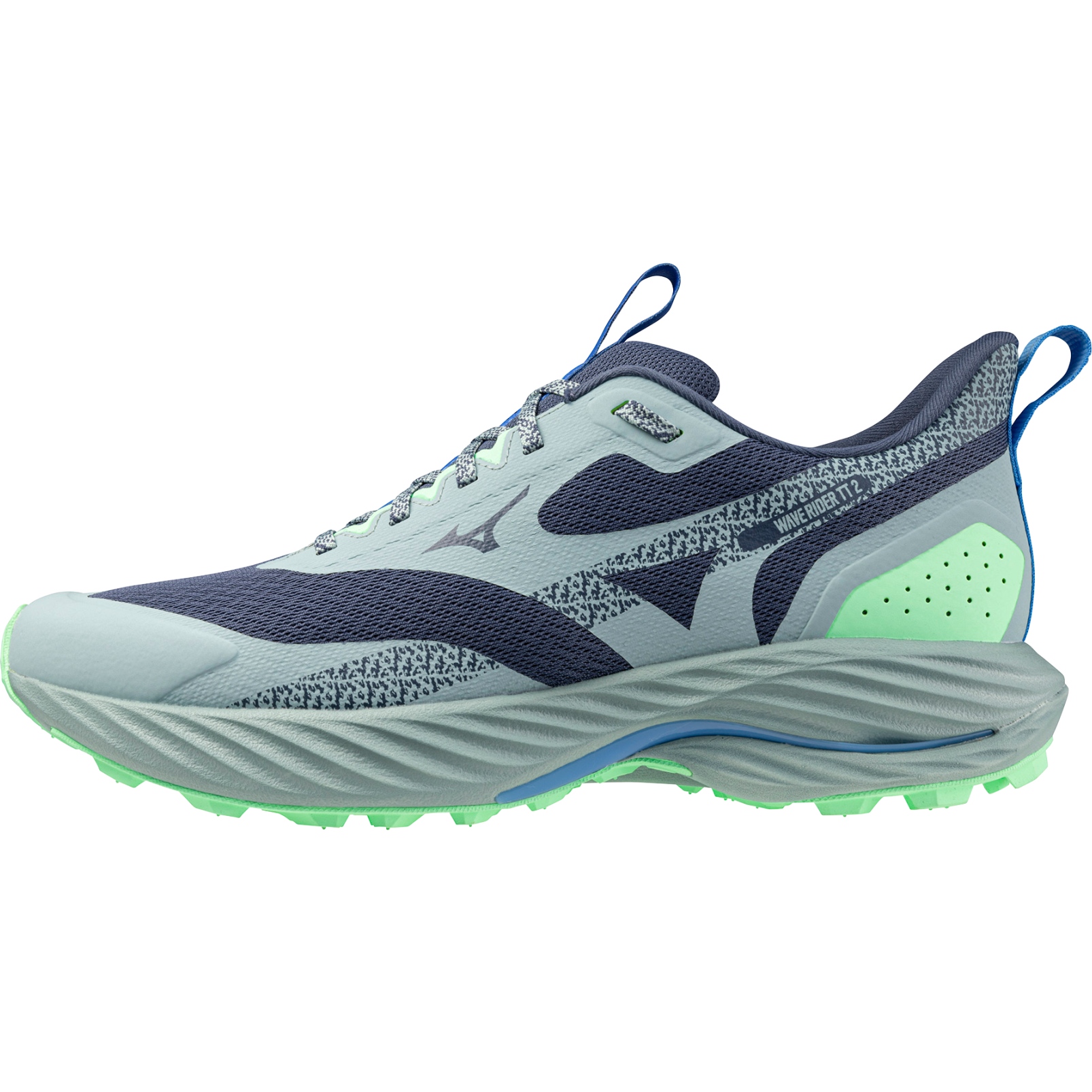 Picture of Mizuno Wave Rider TT 2 Running Shoes Men - Vintage Indigo/Ether/Neo Mint