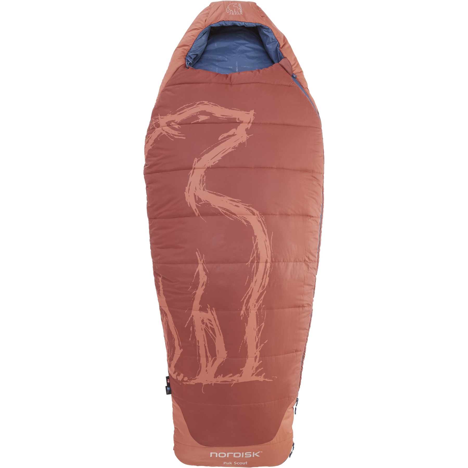 Picture of Nordisk Puk Scout 130-170cm Sleeping Bag - Sundried Tomato