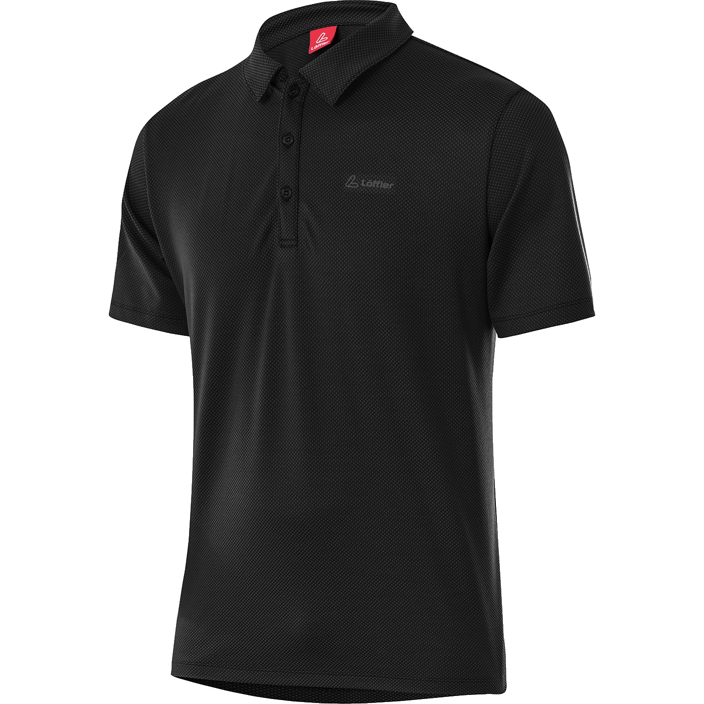 Produktbild von Löffler Tencel™ Comfort Poloshirt Herren - schwarz 990