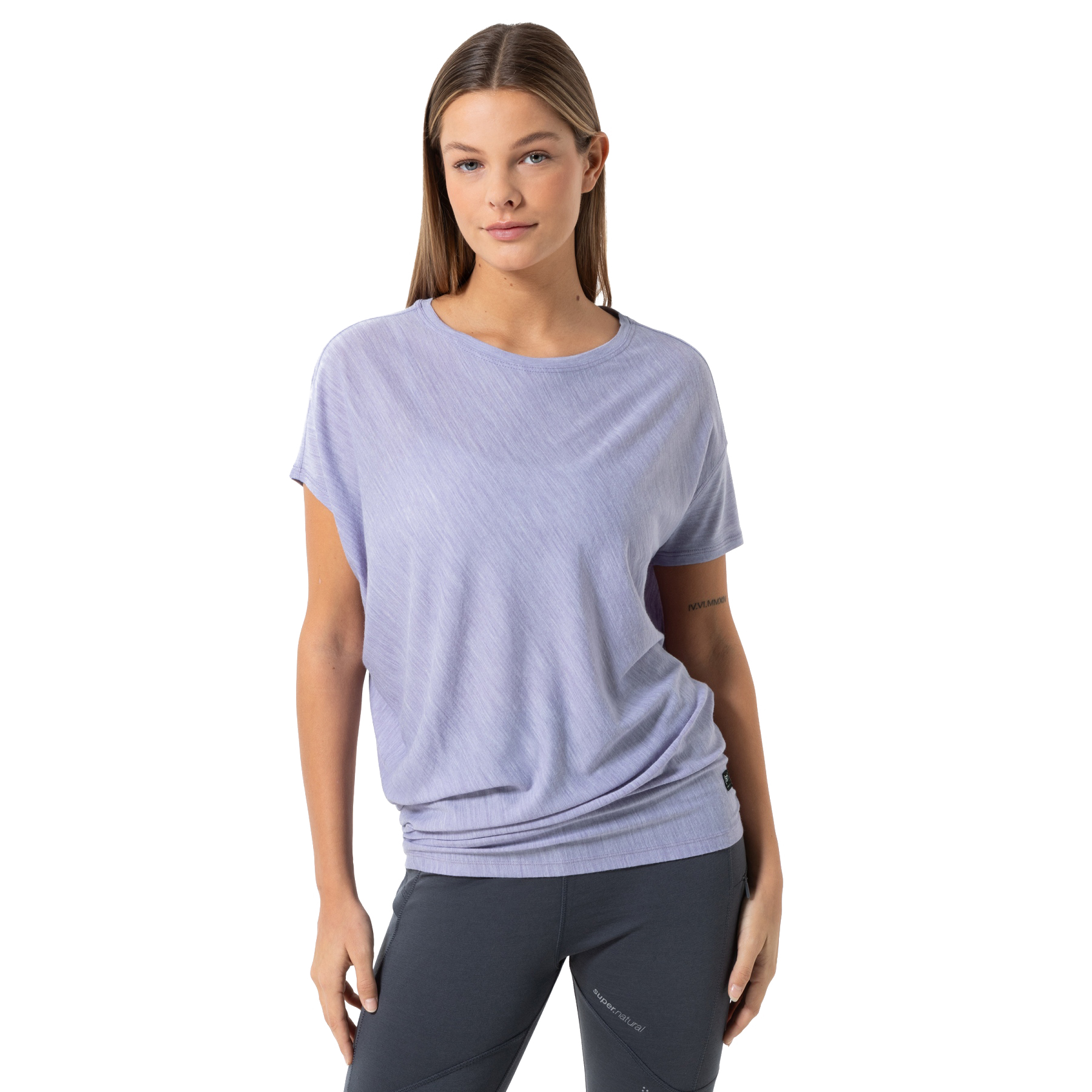 Picture of SUPER.NATURAL Yoga Loose Tee Women - Candy Melange