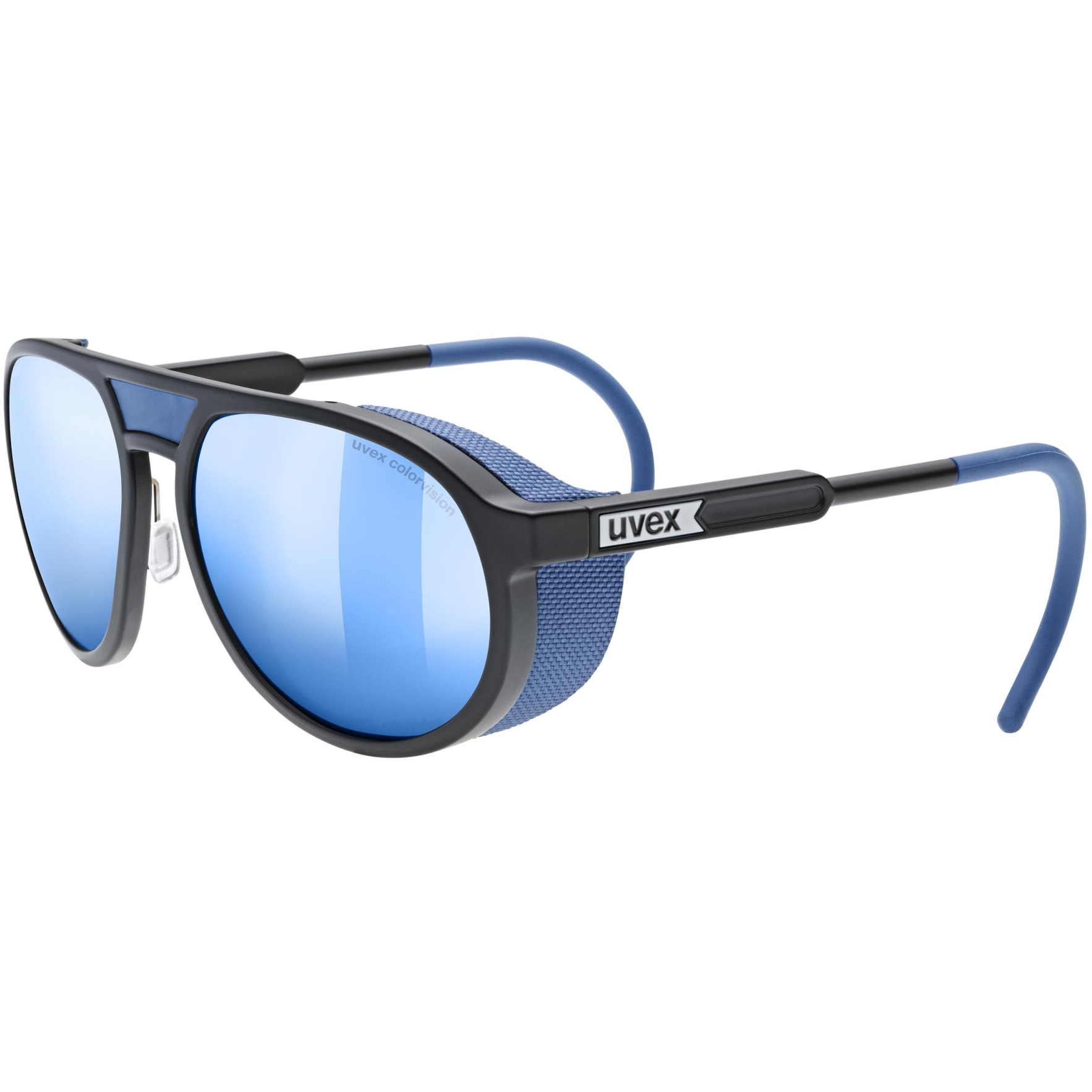 Picture of Uvex mtn classic CV Glasses - black matt/colorvision mirror blue