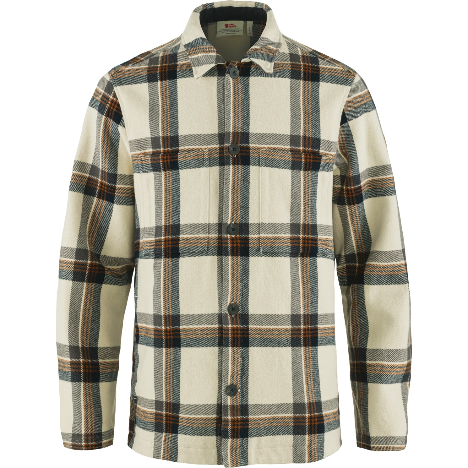 Produktbild von Fjällräven Singi Flannel Hemdjacke Herren - chalk white/dark navy