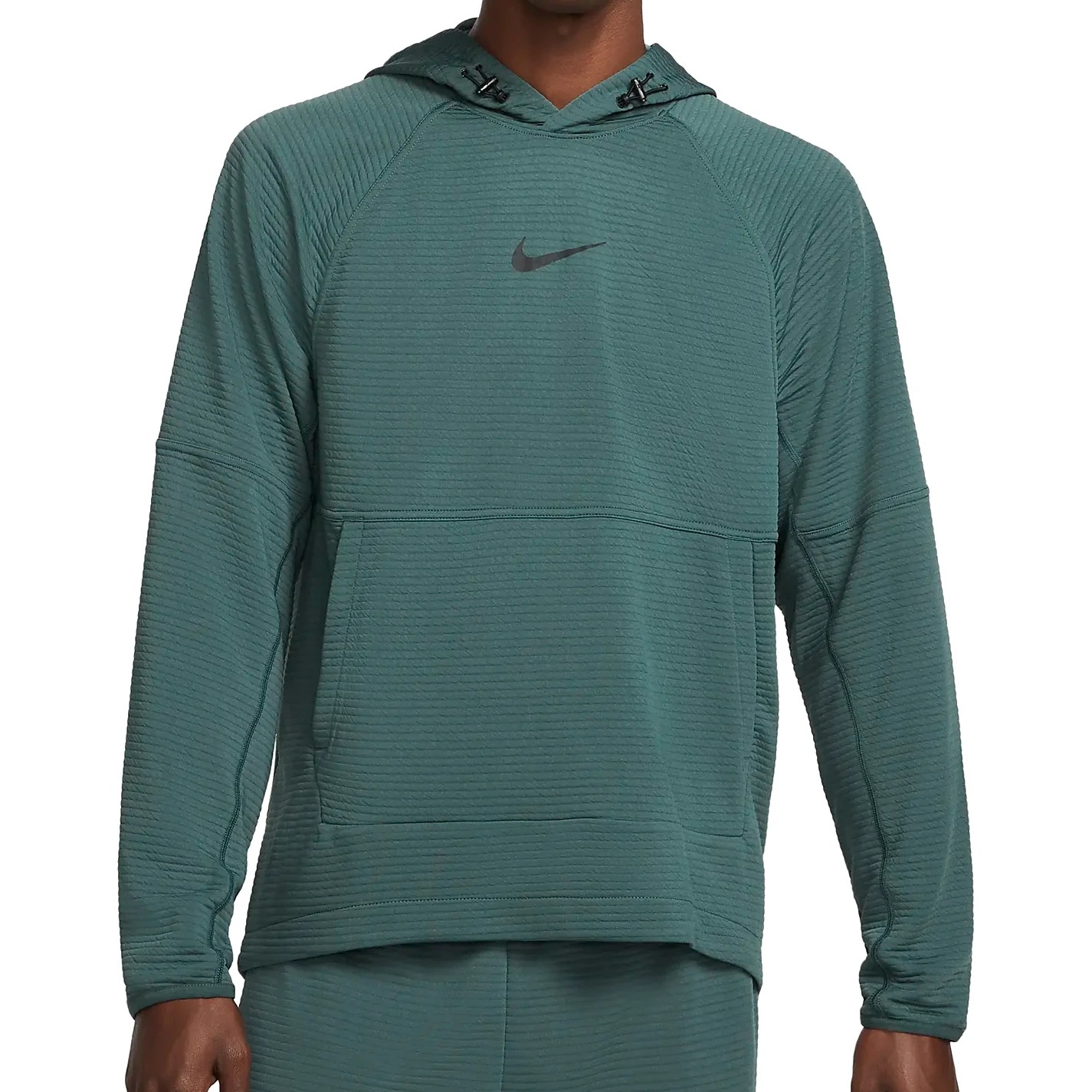 Photo produit de Nike Sweat à Capuche Homme - Pro Dri-FIT Fleece Fitness - faded spruce/black DV9821-309