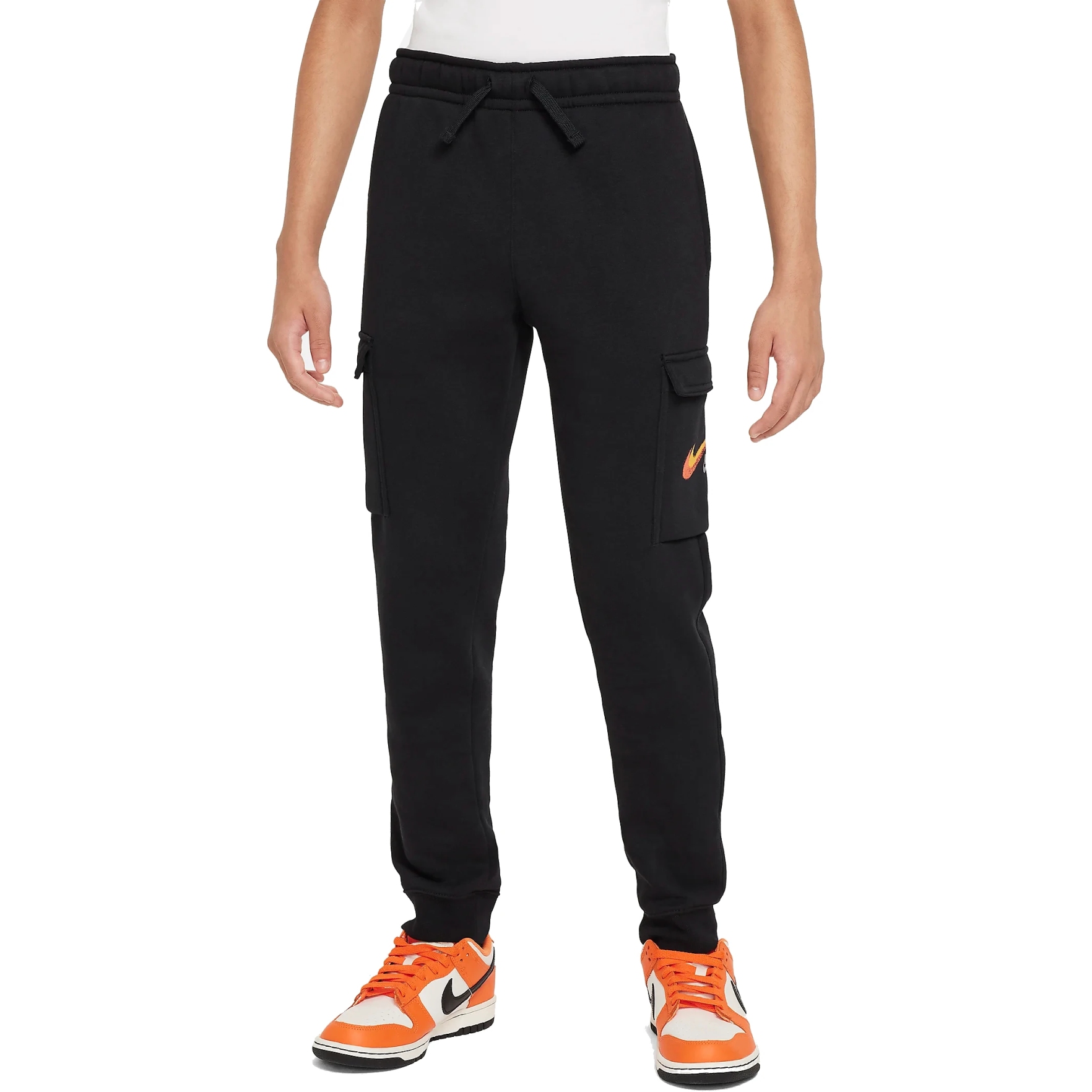 Produktbild von Nike Sportswear Fleece-Cargohose für Kinder - schwarz FZ4718-010